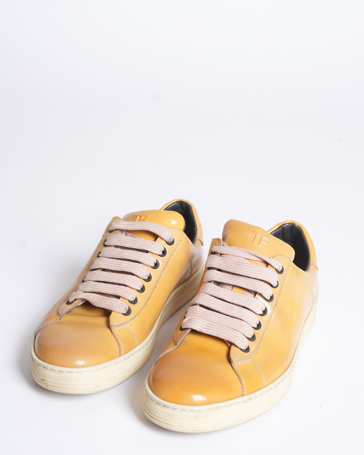 Tom Ford Yellow Patent Leather Women's Sneakers