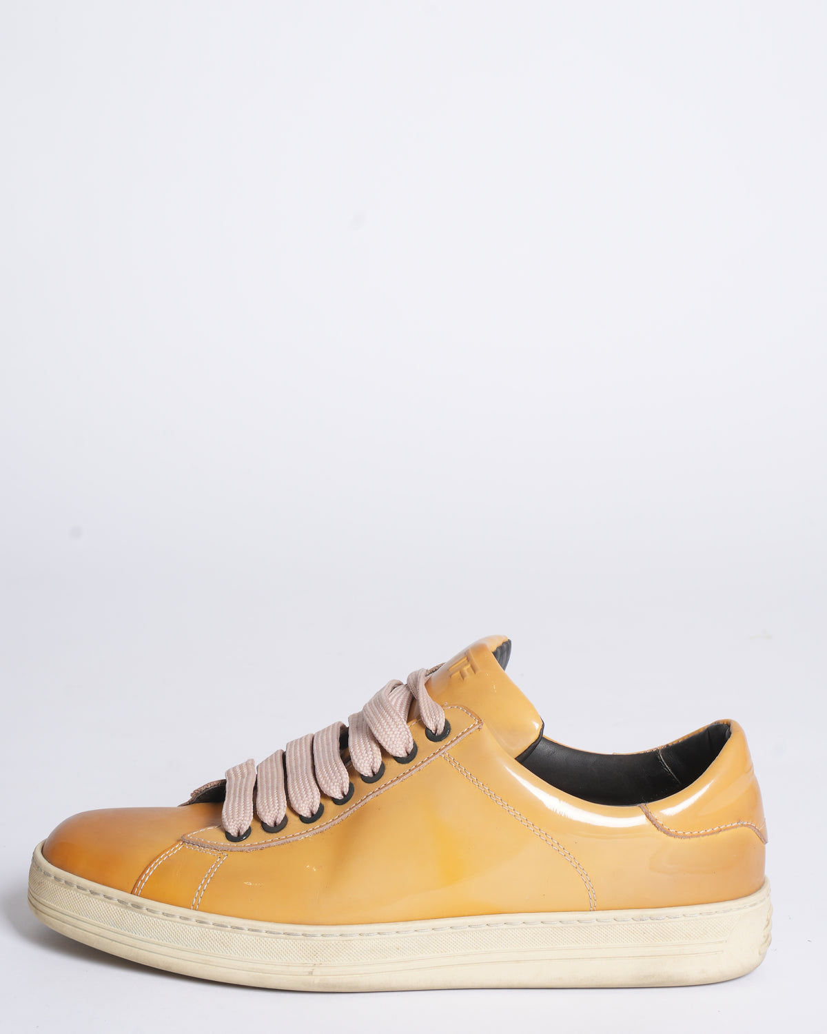 Tom Ford Yellow Patent Leather Women's Sneakers