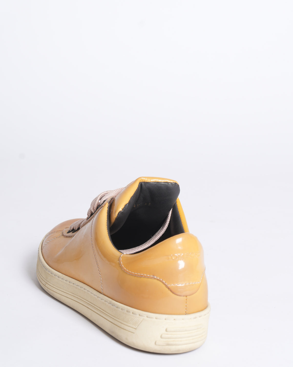 Tom Ford Yellow Patent Leather Women's Sneakers