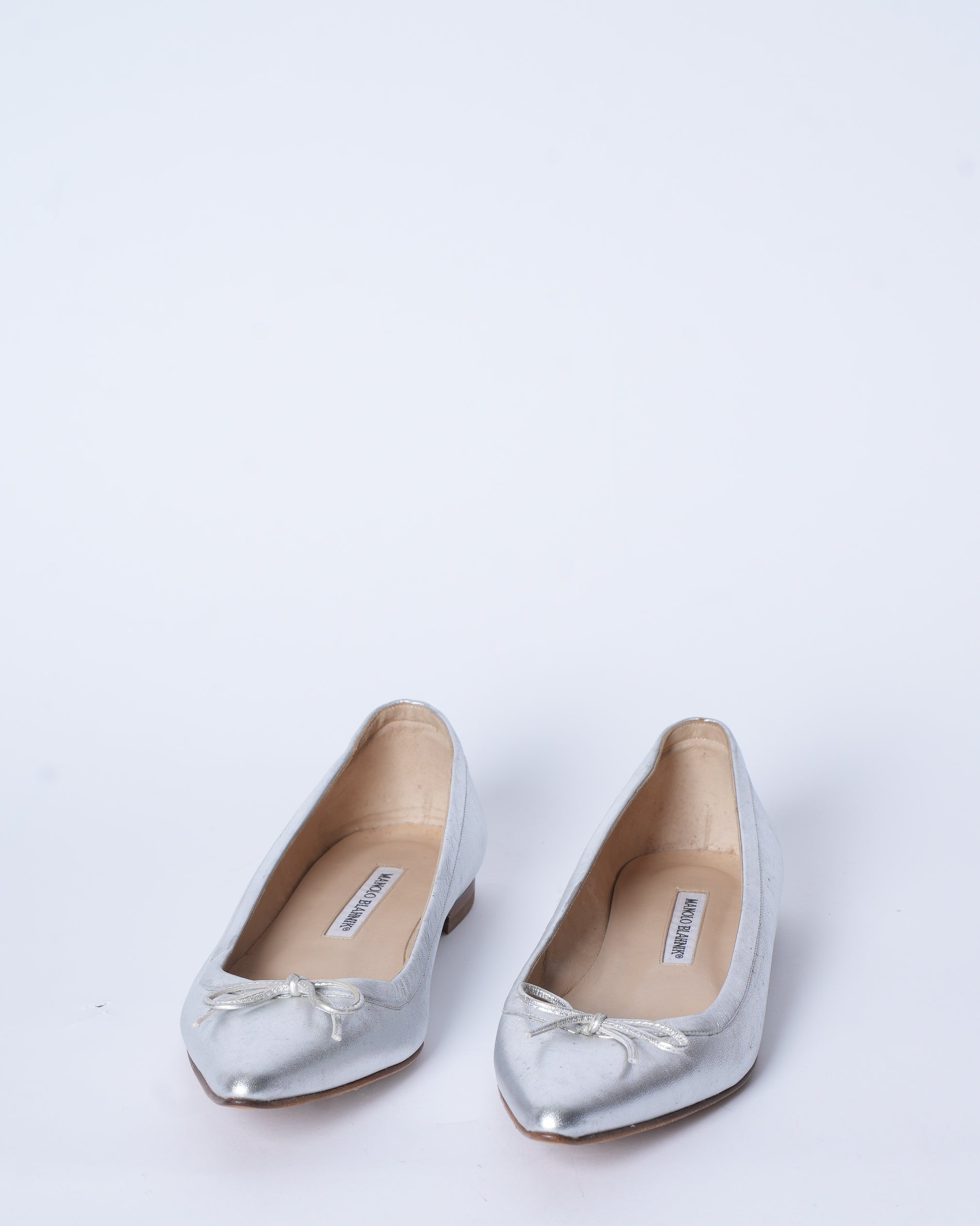 Monolo Blahnik Silver shoes