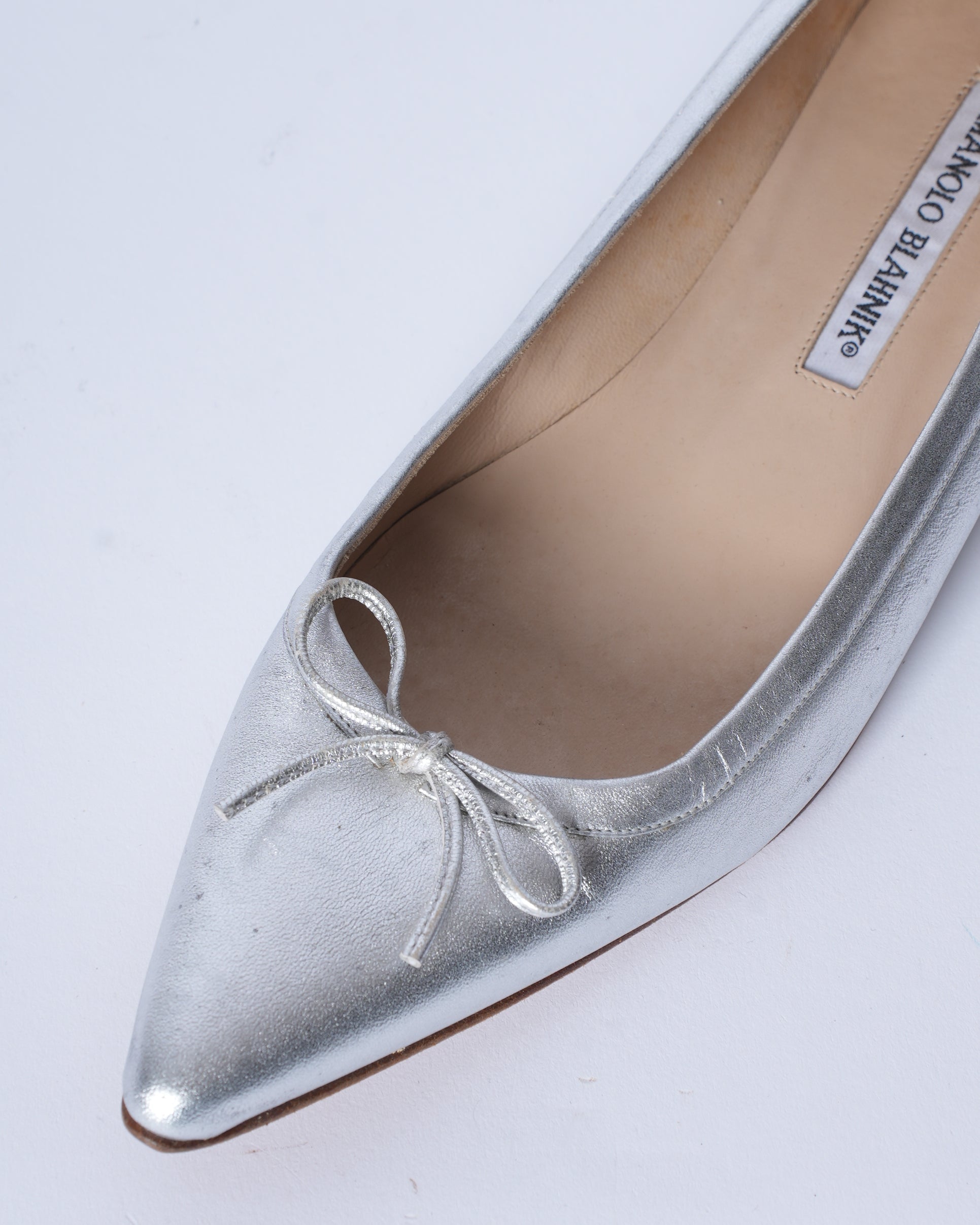 Monolo Blahnik Silver shoes