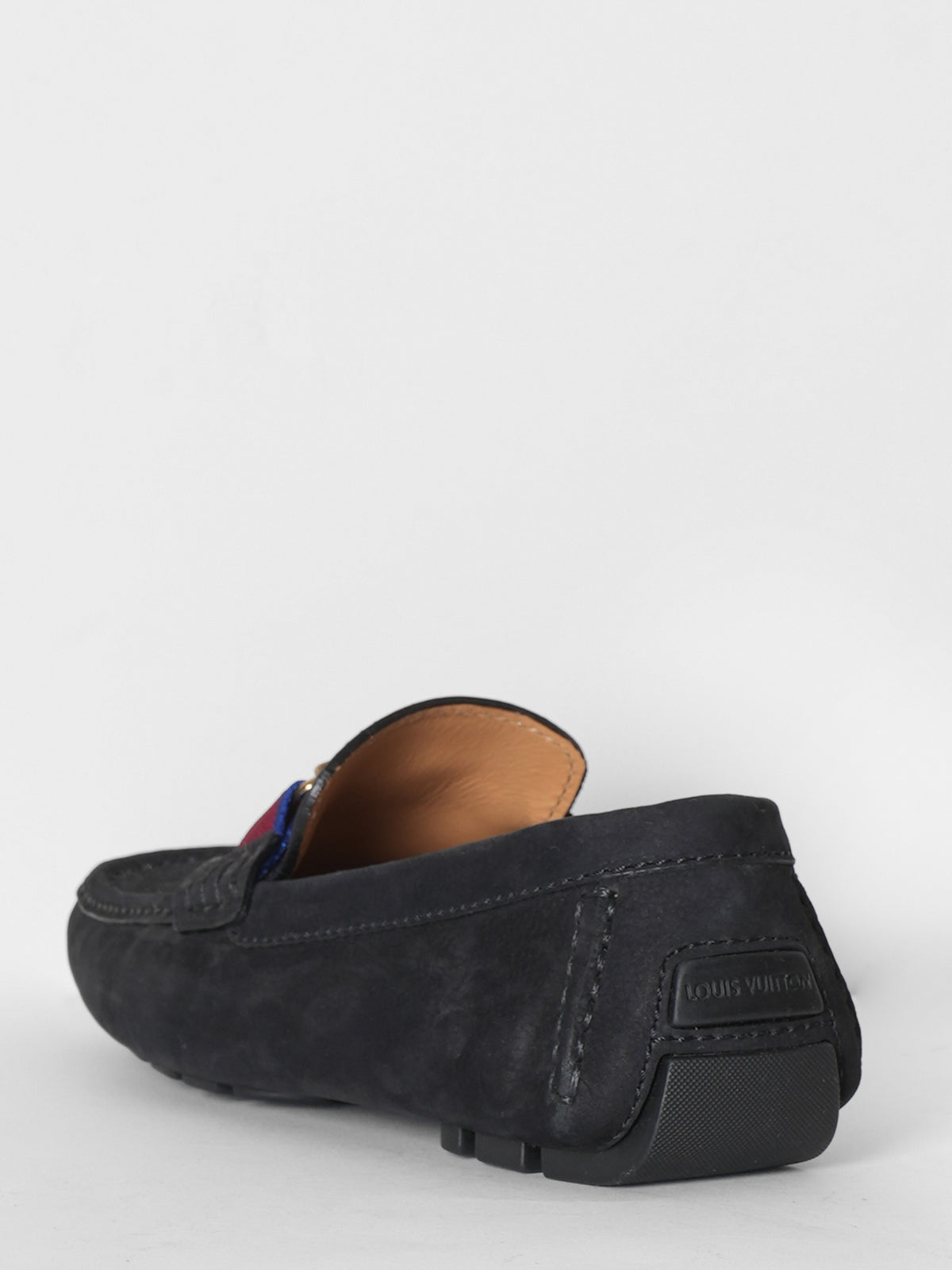 Louis Vuitton Men's Suede & Leather Monte Carlo Moccasins