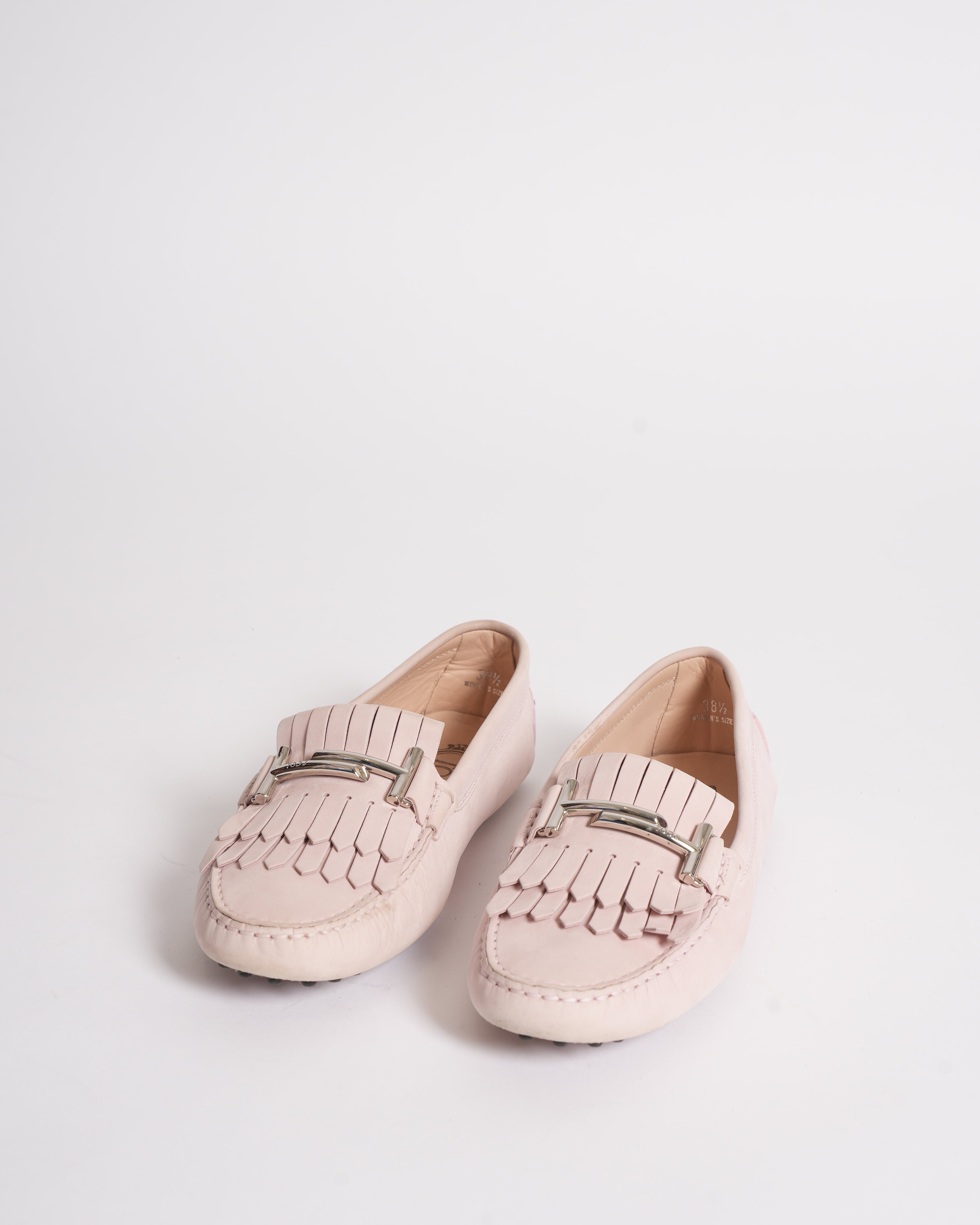 Tod's Suede Loafers in Pink