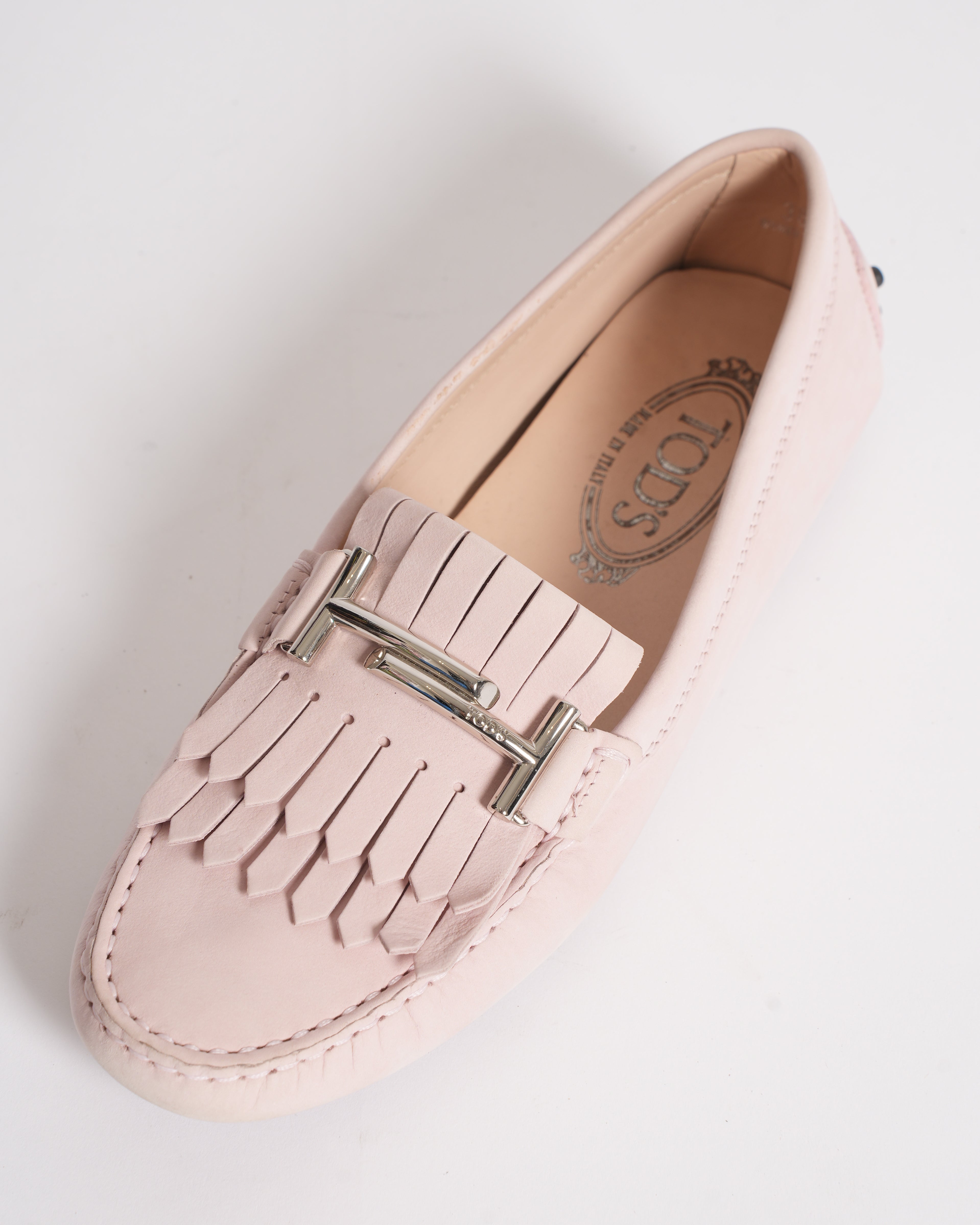 Tod's Suede Loafers in Pink