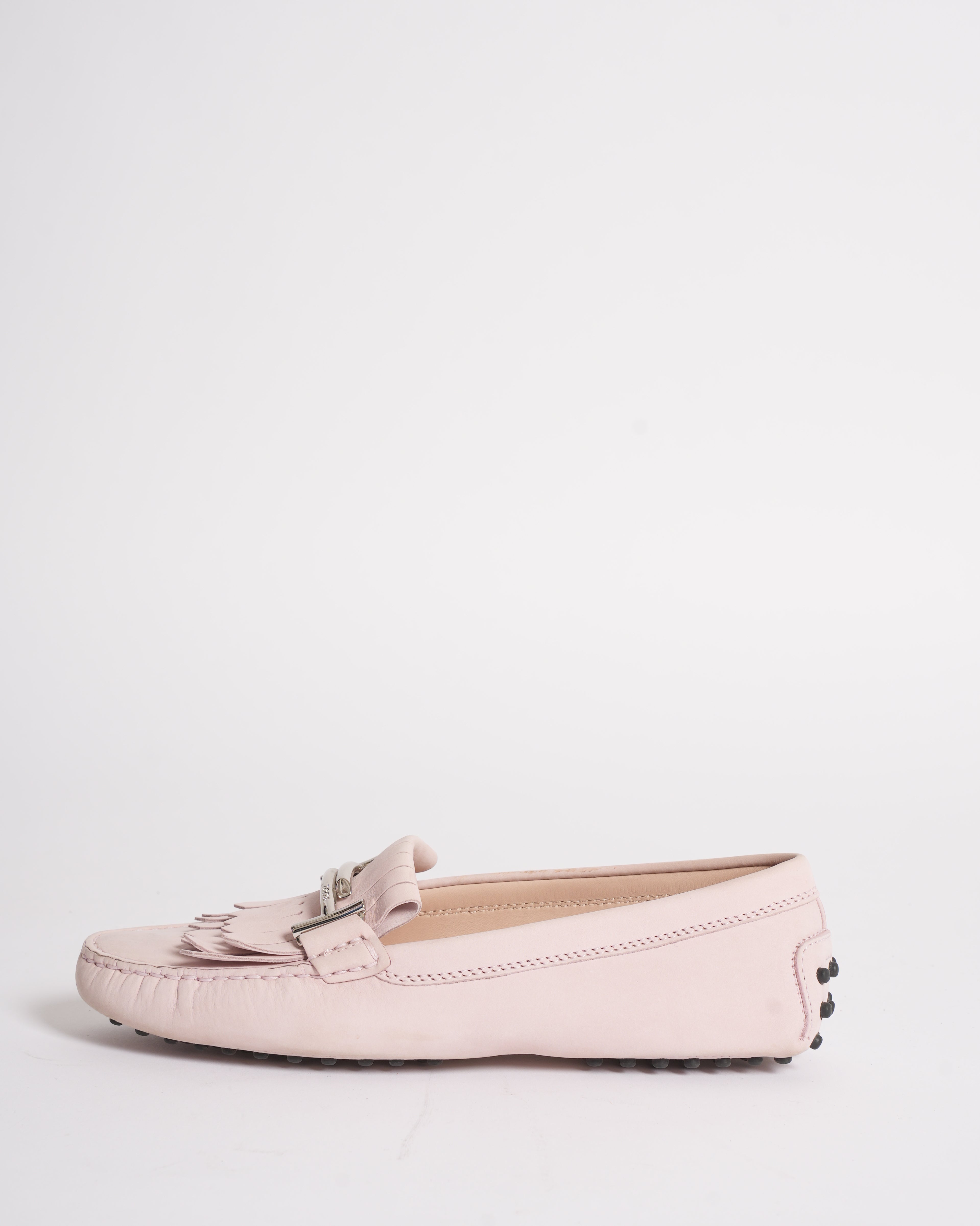 Tod's Suede Loafers in Pink