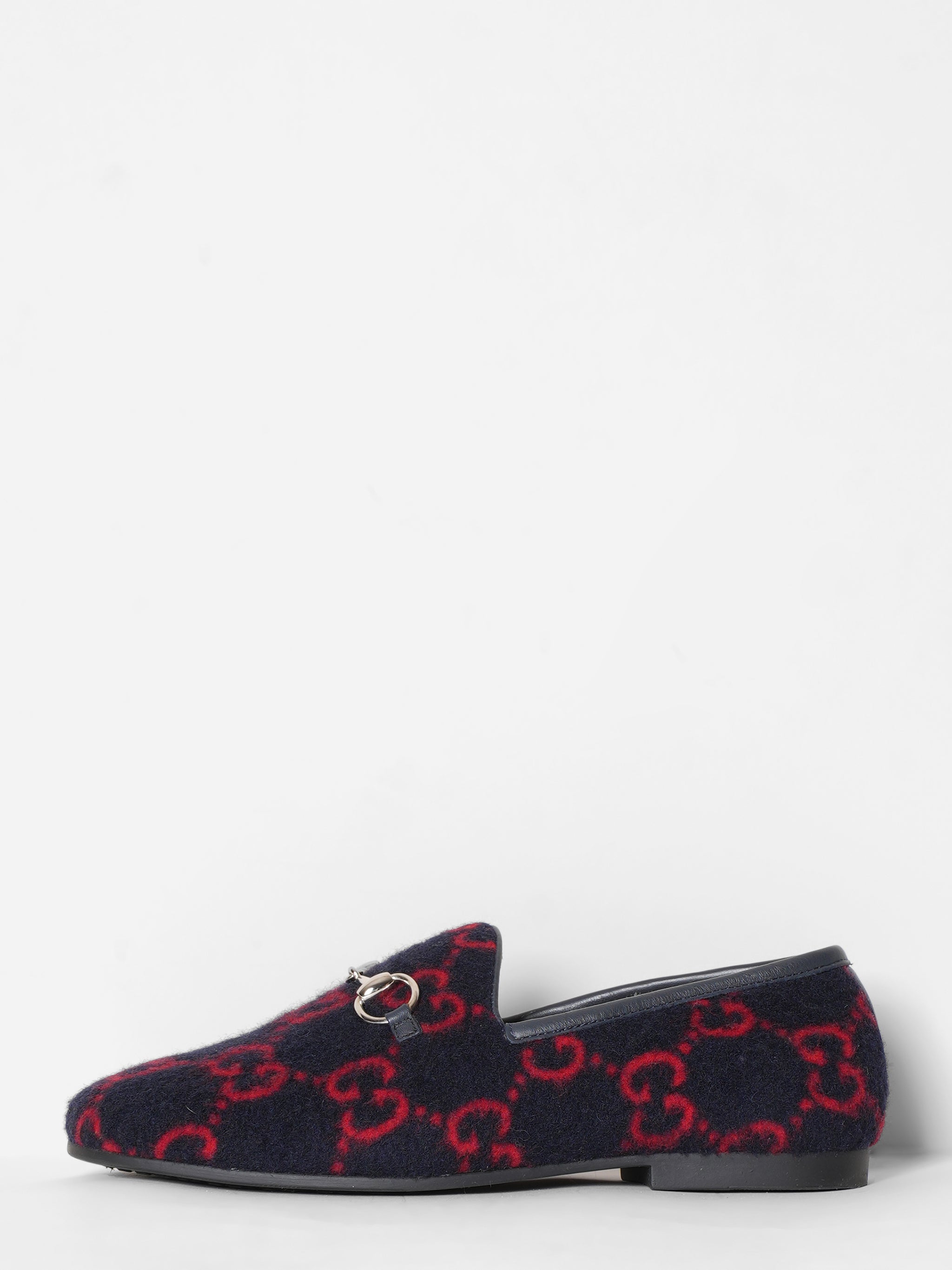 Gucci GG Supreme Horse Bit Loafers