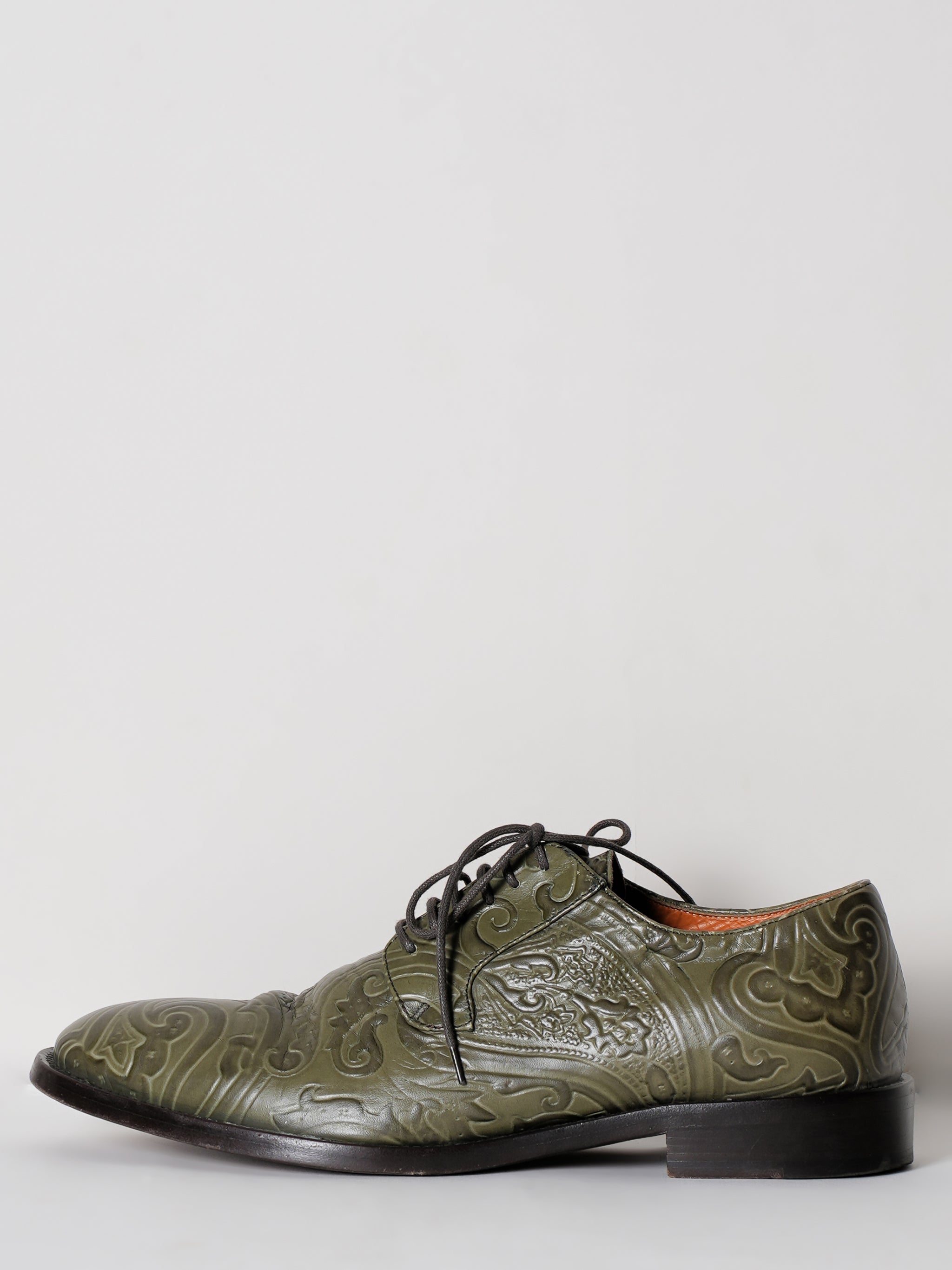 Etro Vintage Oxfords In Green