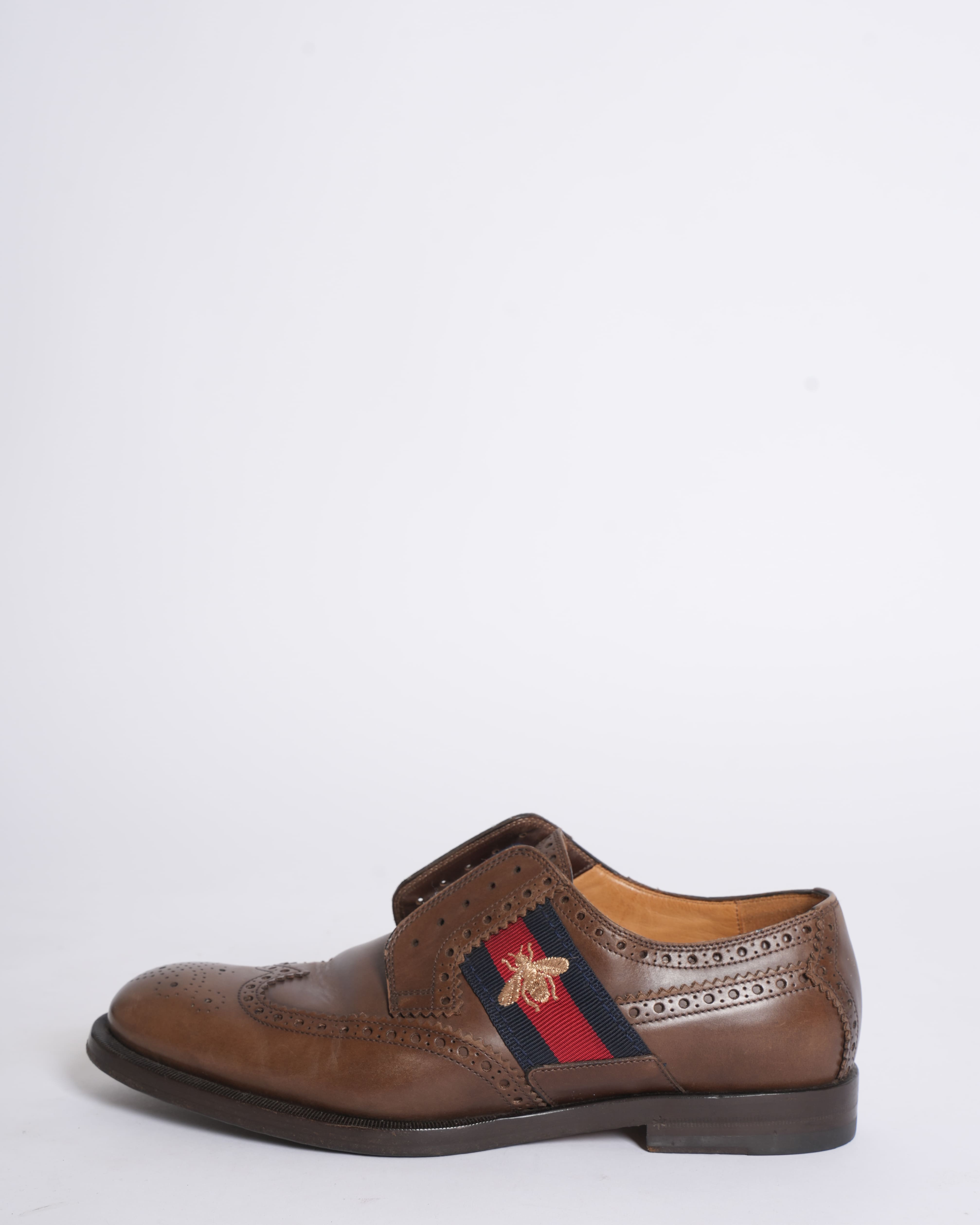 Gucci Men's Lace-Up Shoes in Brown