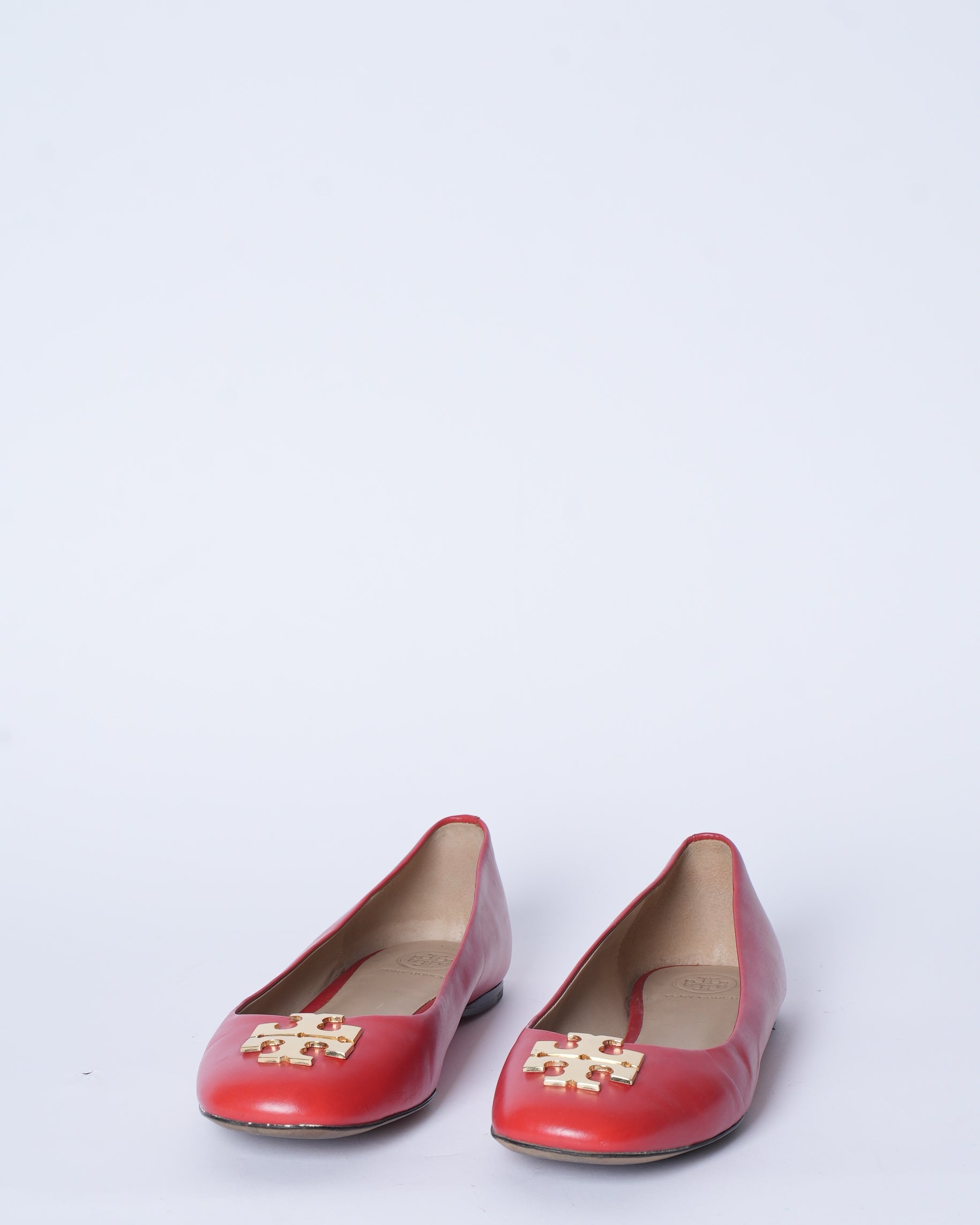 Tory Burch Lowell Ballet Flats In Red