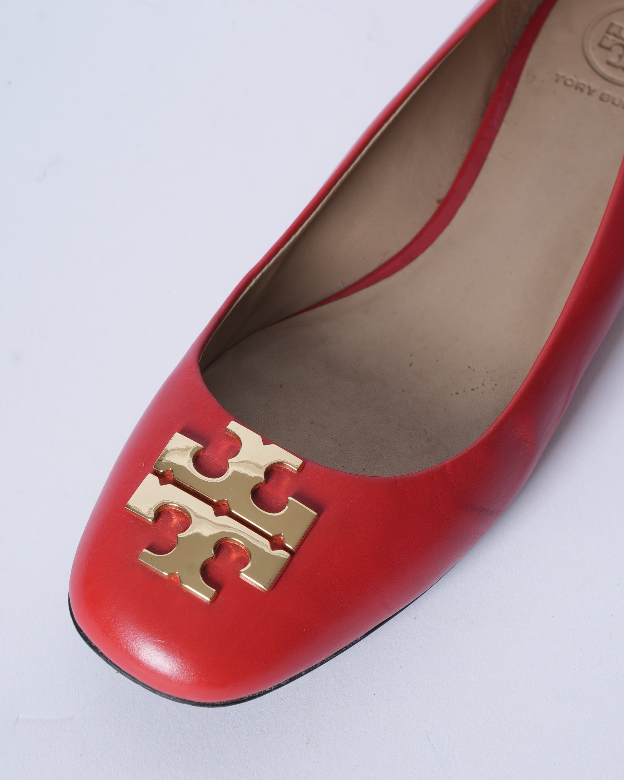 Tory Burch Lowell Ballet Flats In Red