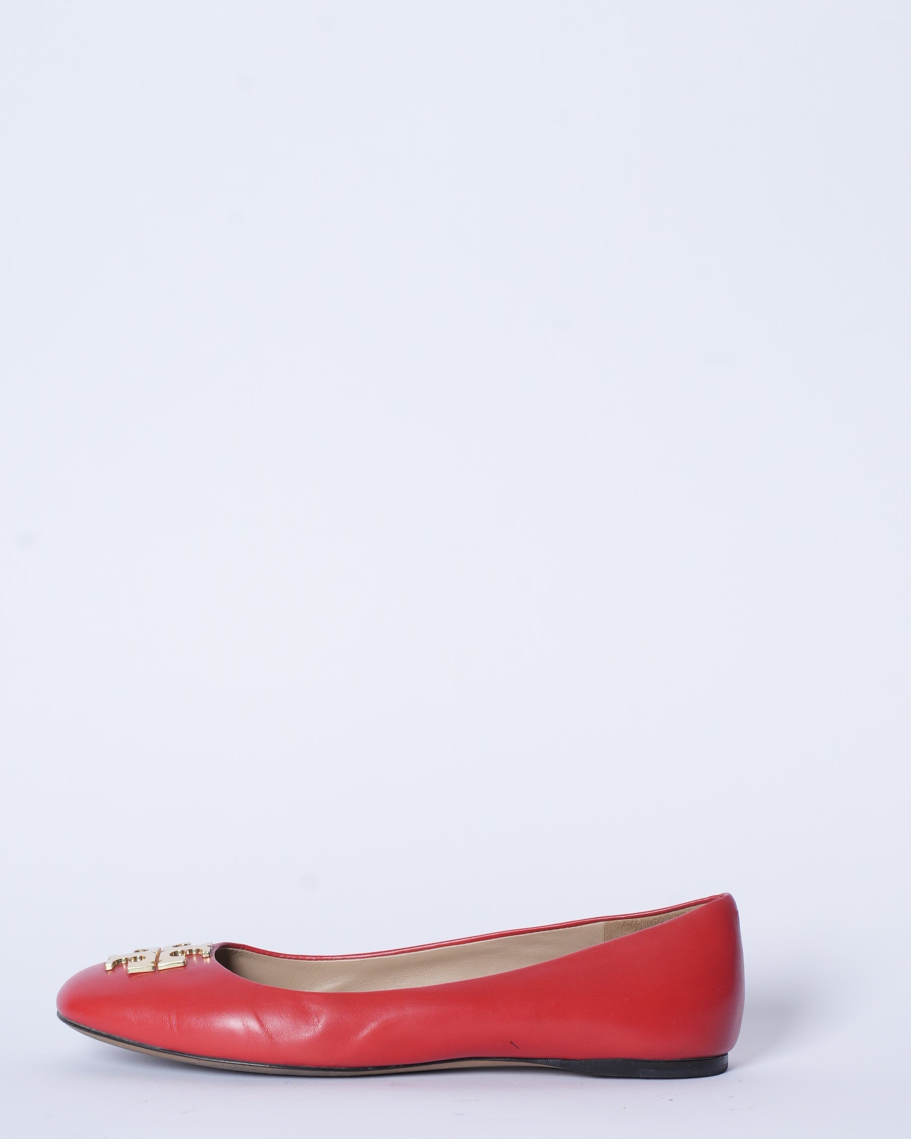 Tory Burch Lowell Ballet Flats In Red