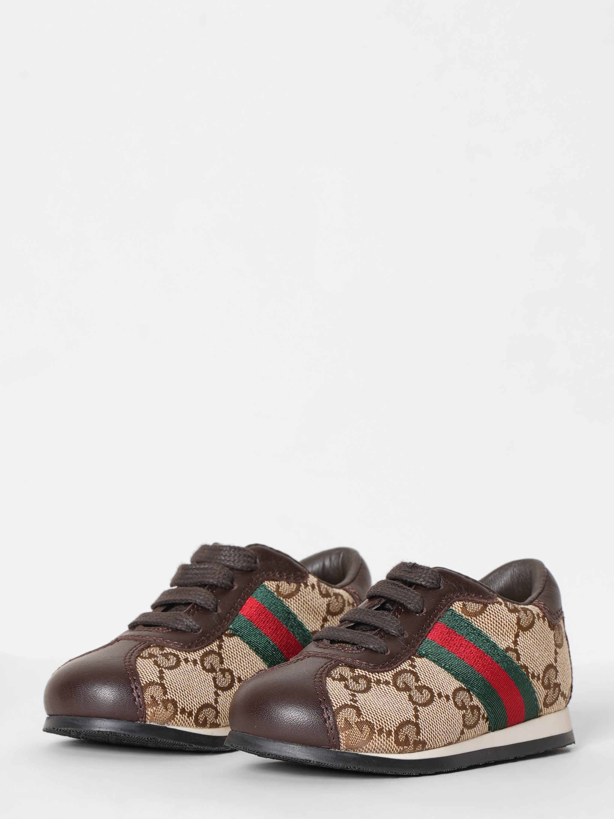 Gucci Kids GG Canvas Laceup Sneakers