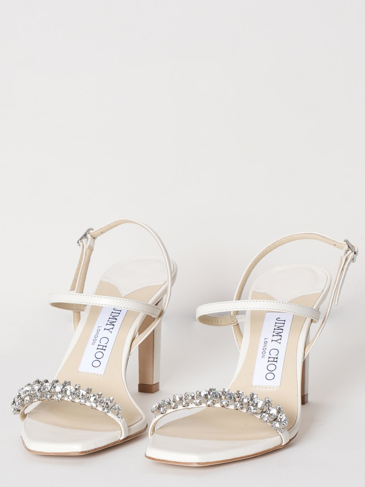 New Jimmy Choo Meira Crystal Embellished Sandals