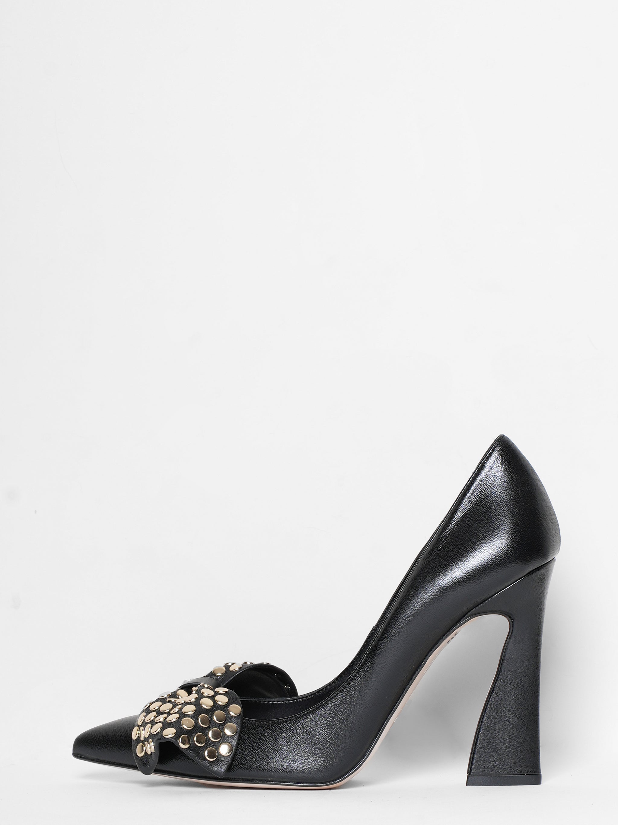 New Ted Baker Leyma Studded Bow Court Block Heels