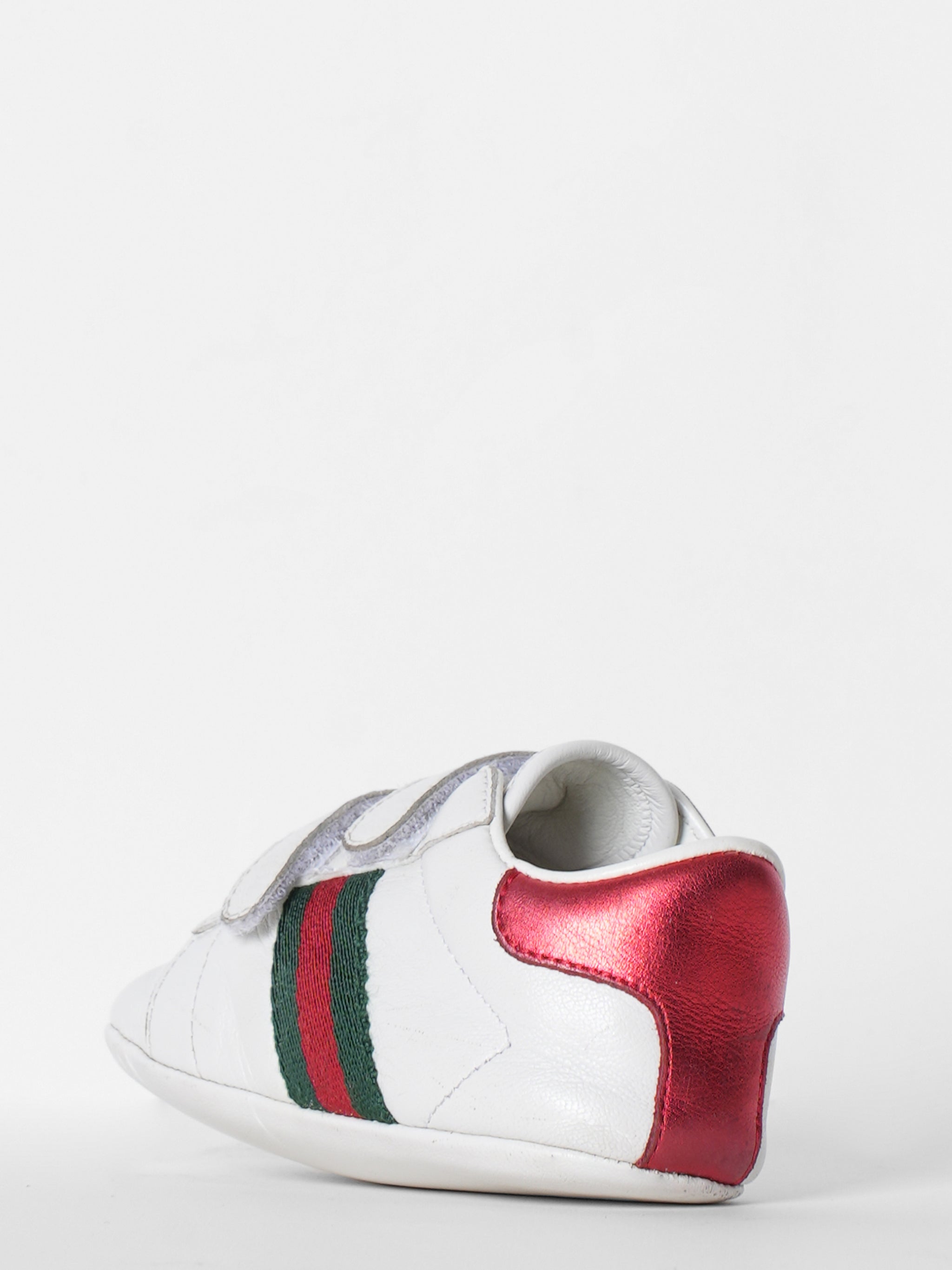 Gucci Leather Web Detail Sneakers