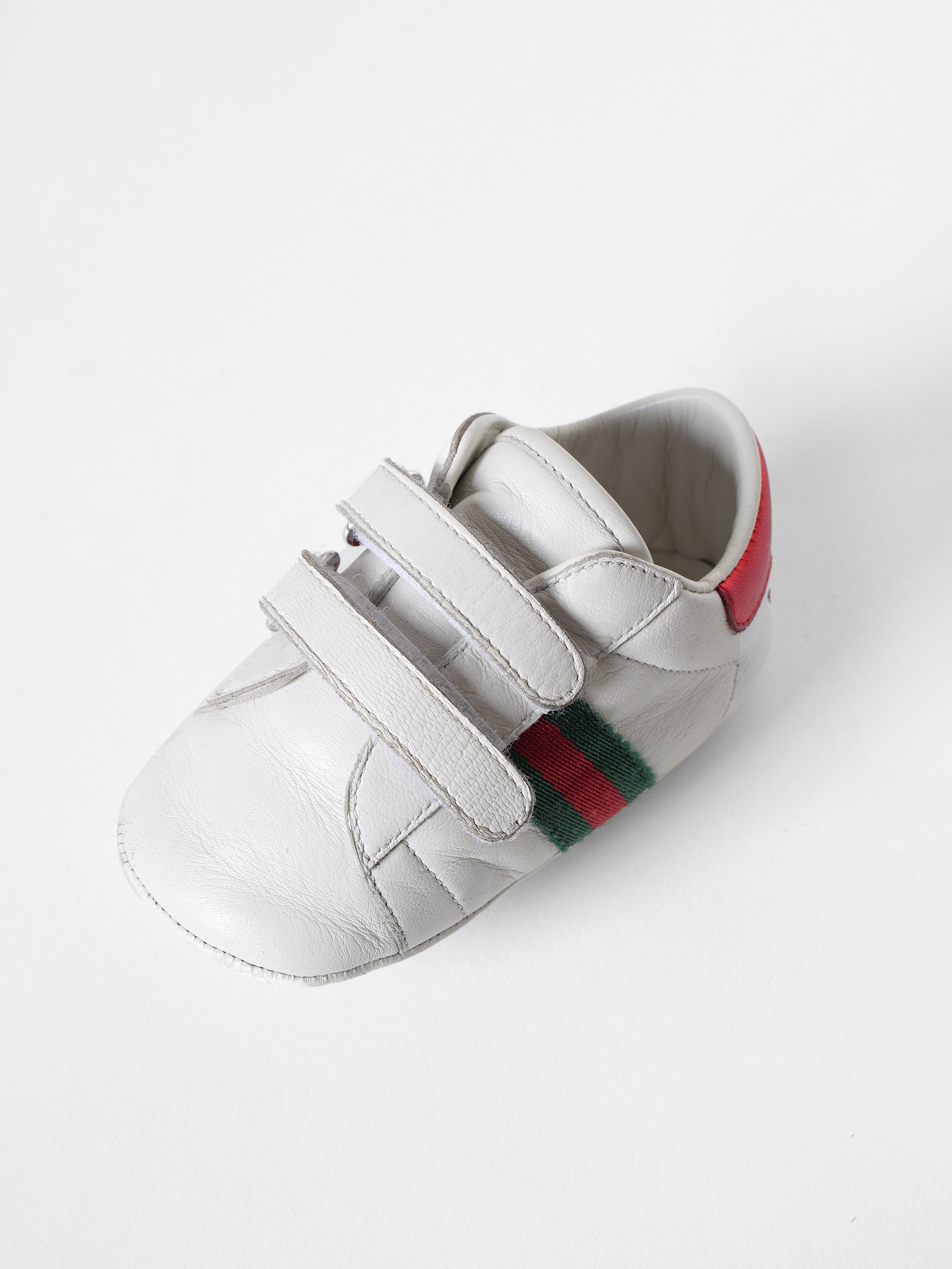 Gucci Leather Web Detail Sneakers