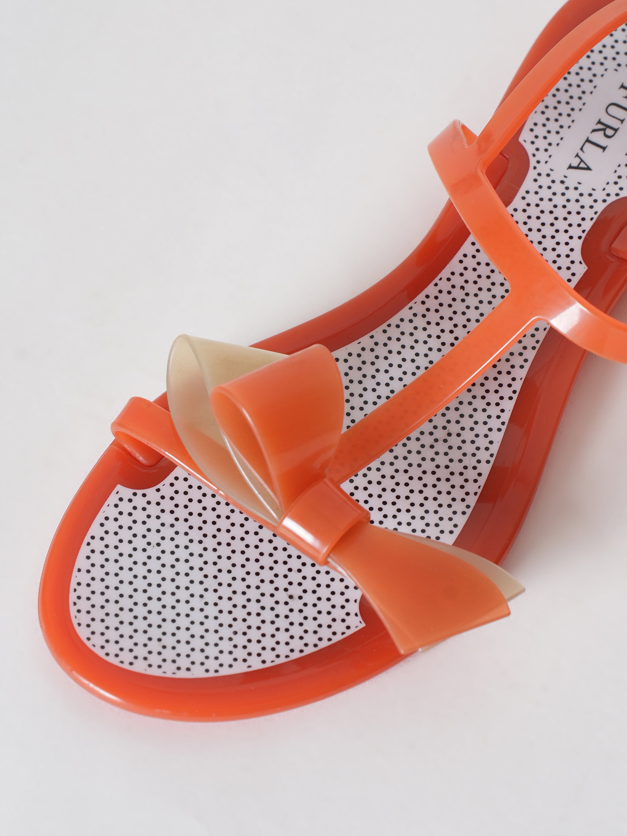 Furla Clear Orange Flats