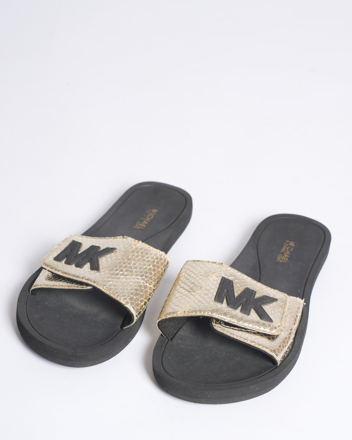 Michael Kors Rose Gold Palmer Slides