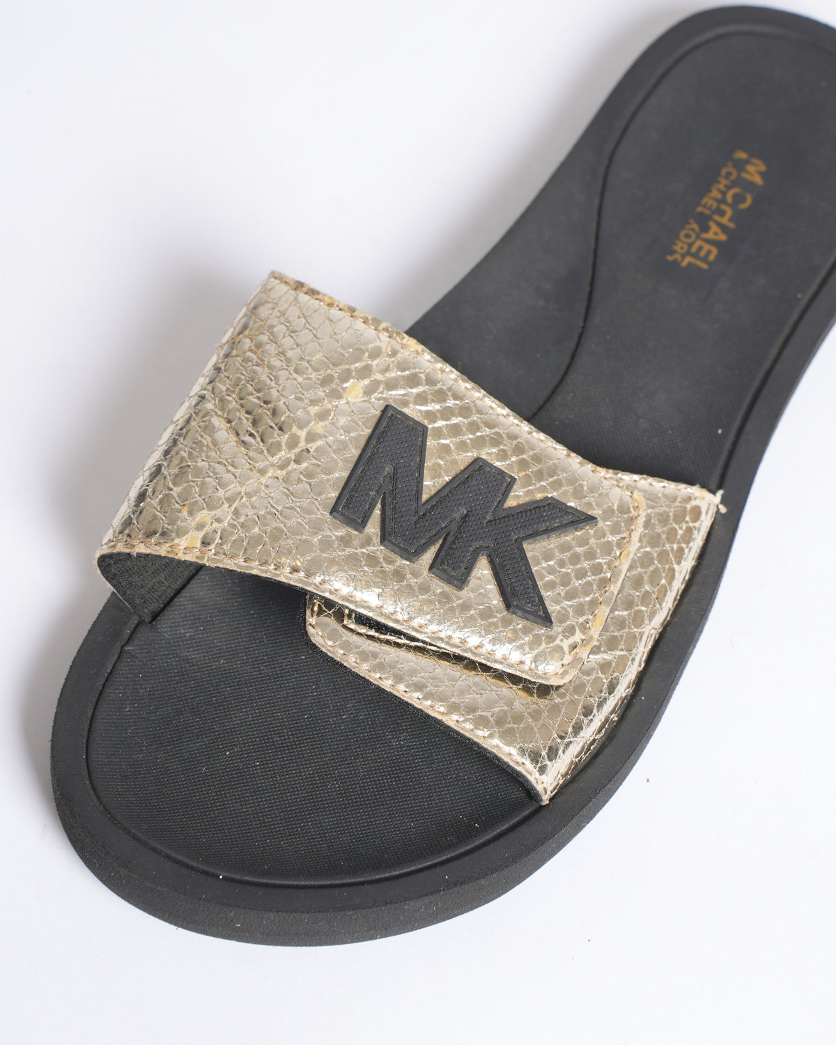 Michael Kors Rose Gold Palmer Slides