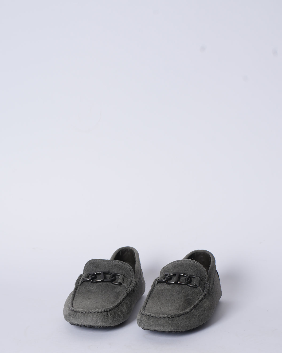 New Tod's grey loafers