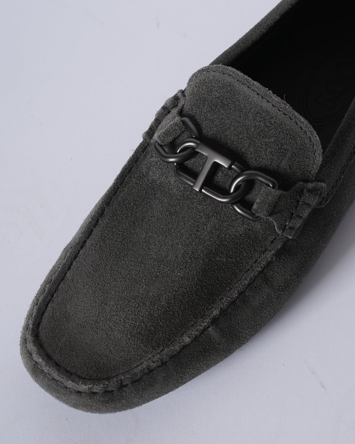 New Tod's grey loafers