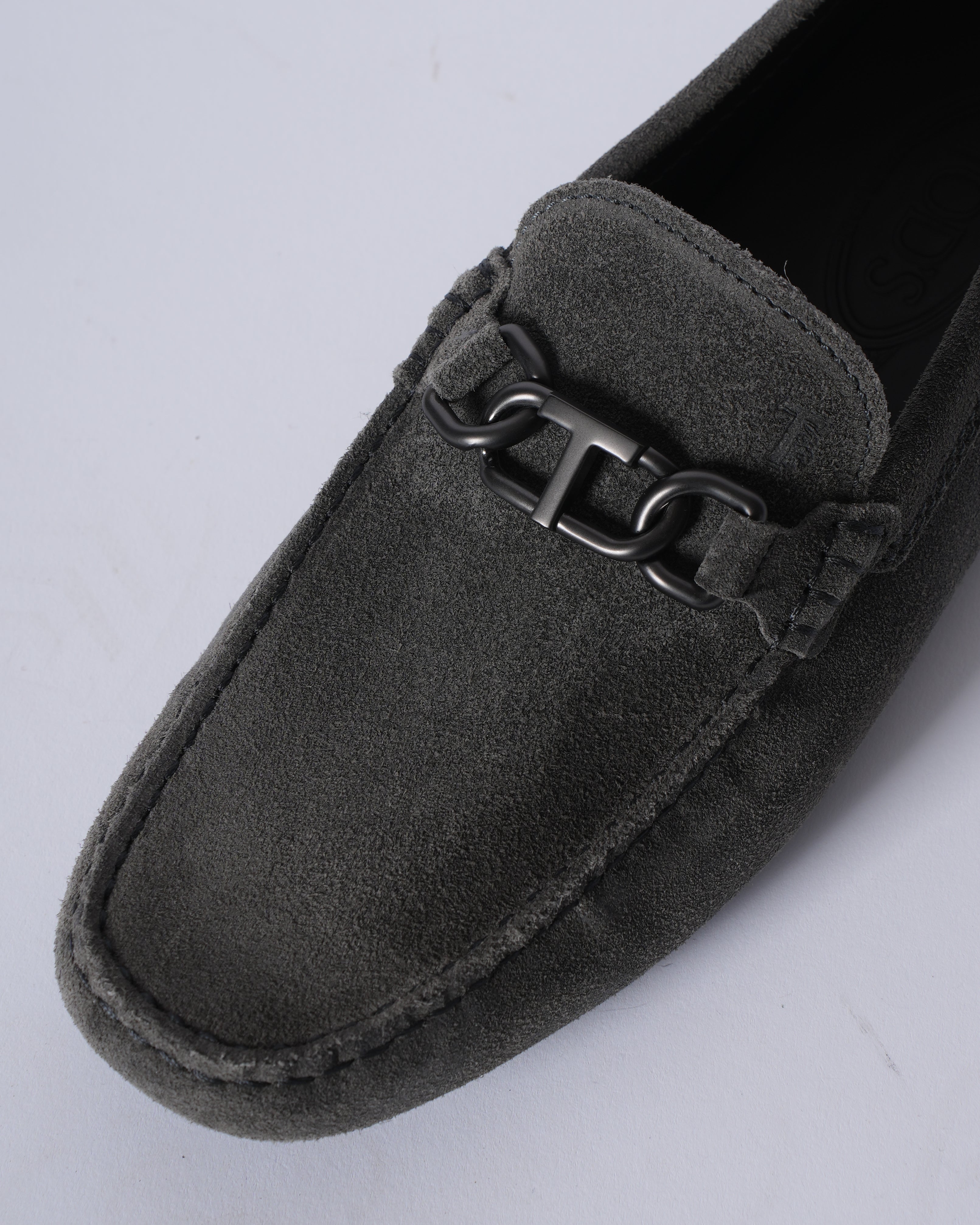 New tods grey loafers