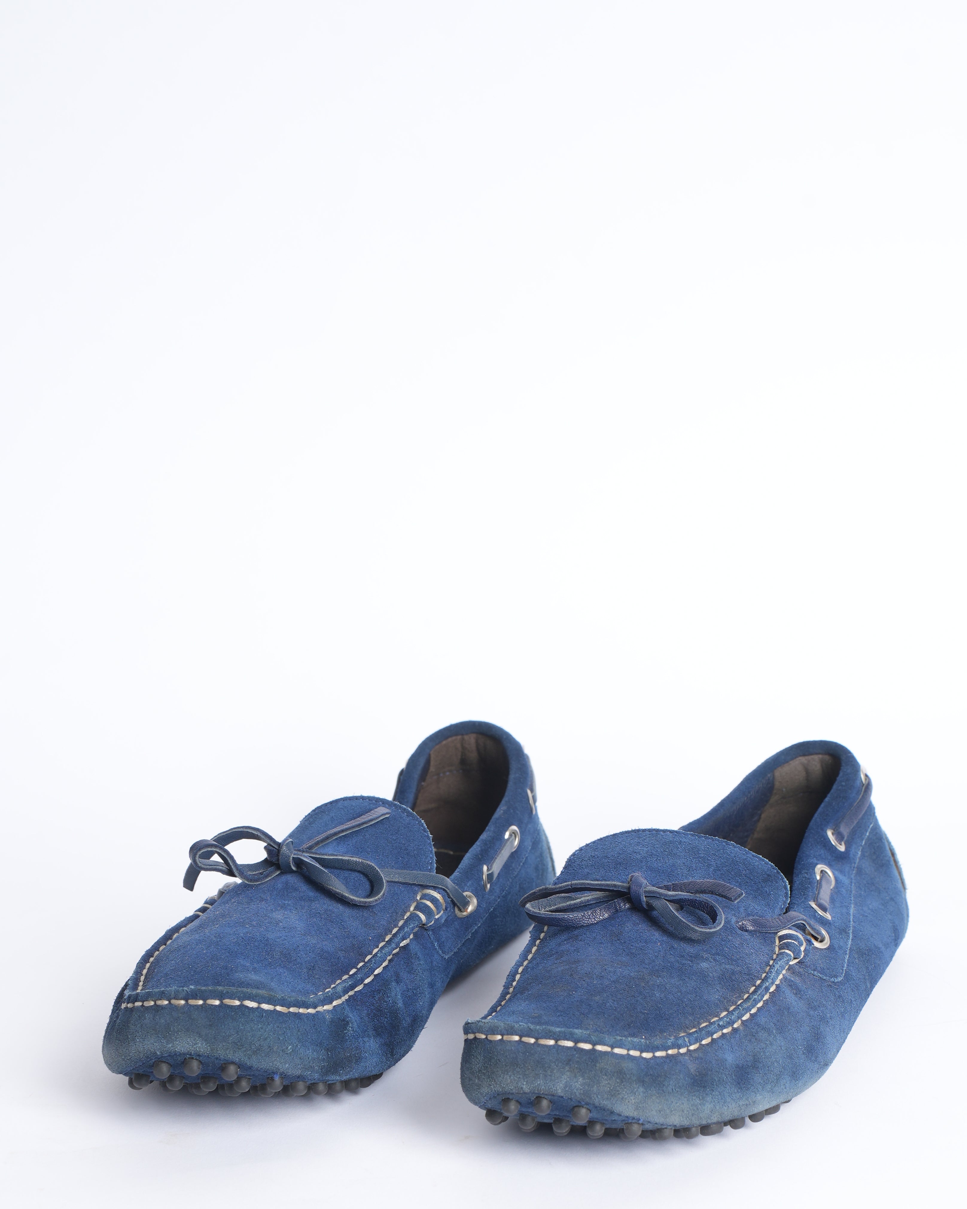 Canali blue loafers in suede