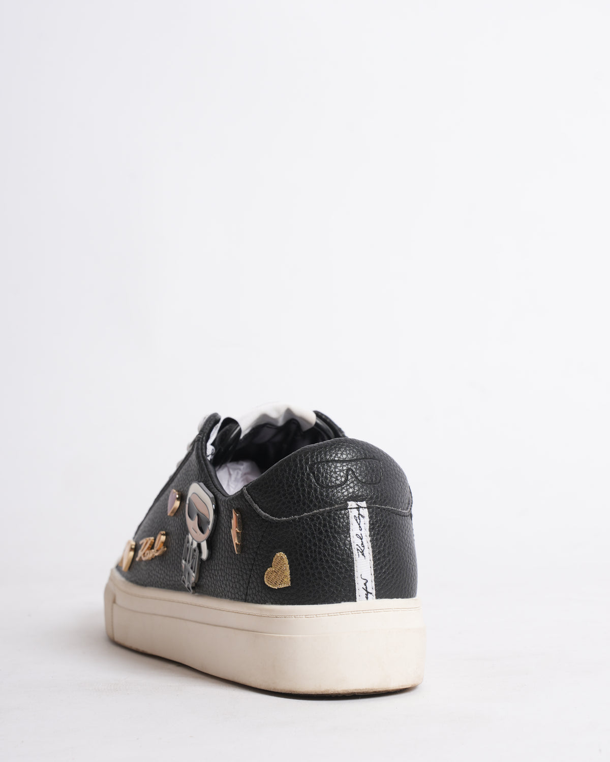 Karl Lagerfeld Women's Lace Up Sneakers WIth Charms