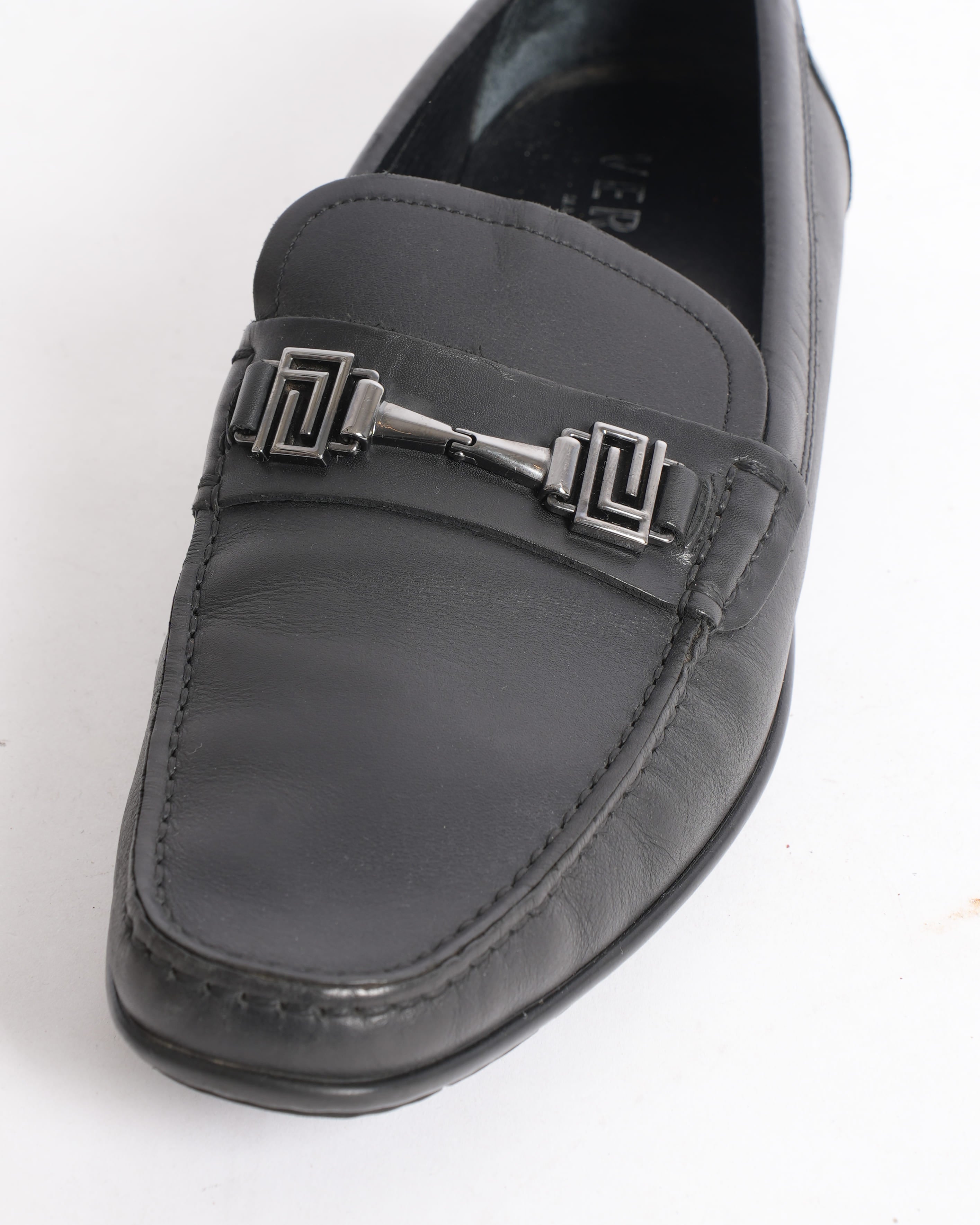 Versace Men's Loafers In Black
