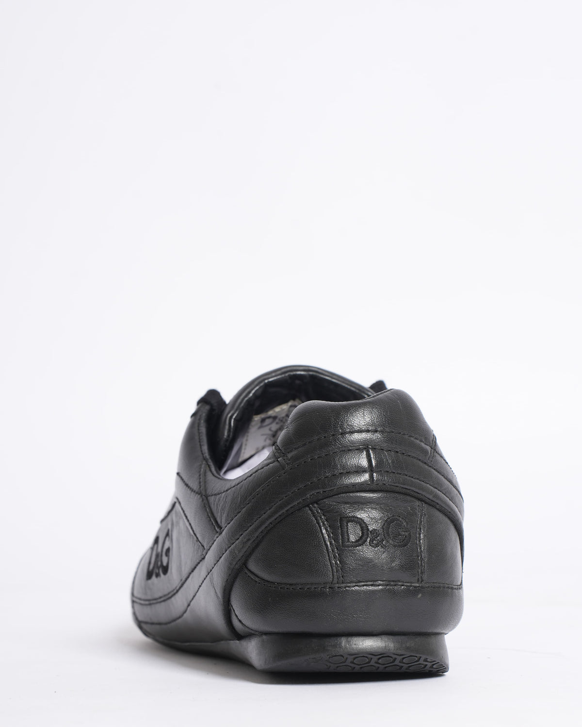 Dolce & Gabbana Black Leather Lace-Up Shoes