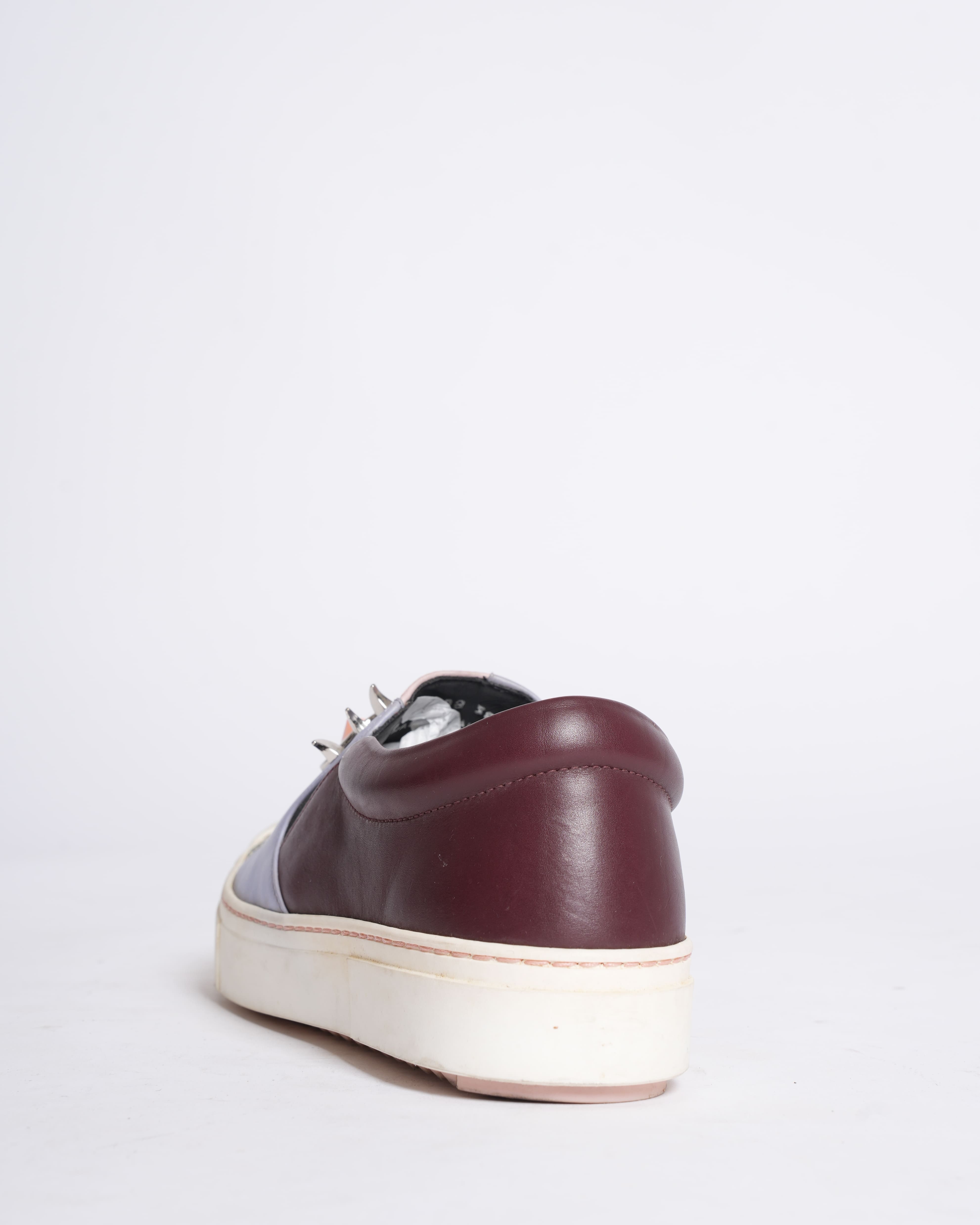 Fendi Women's Cap-Toe Monster Skate Sneakers Slide-In Loafers