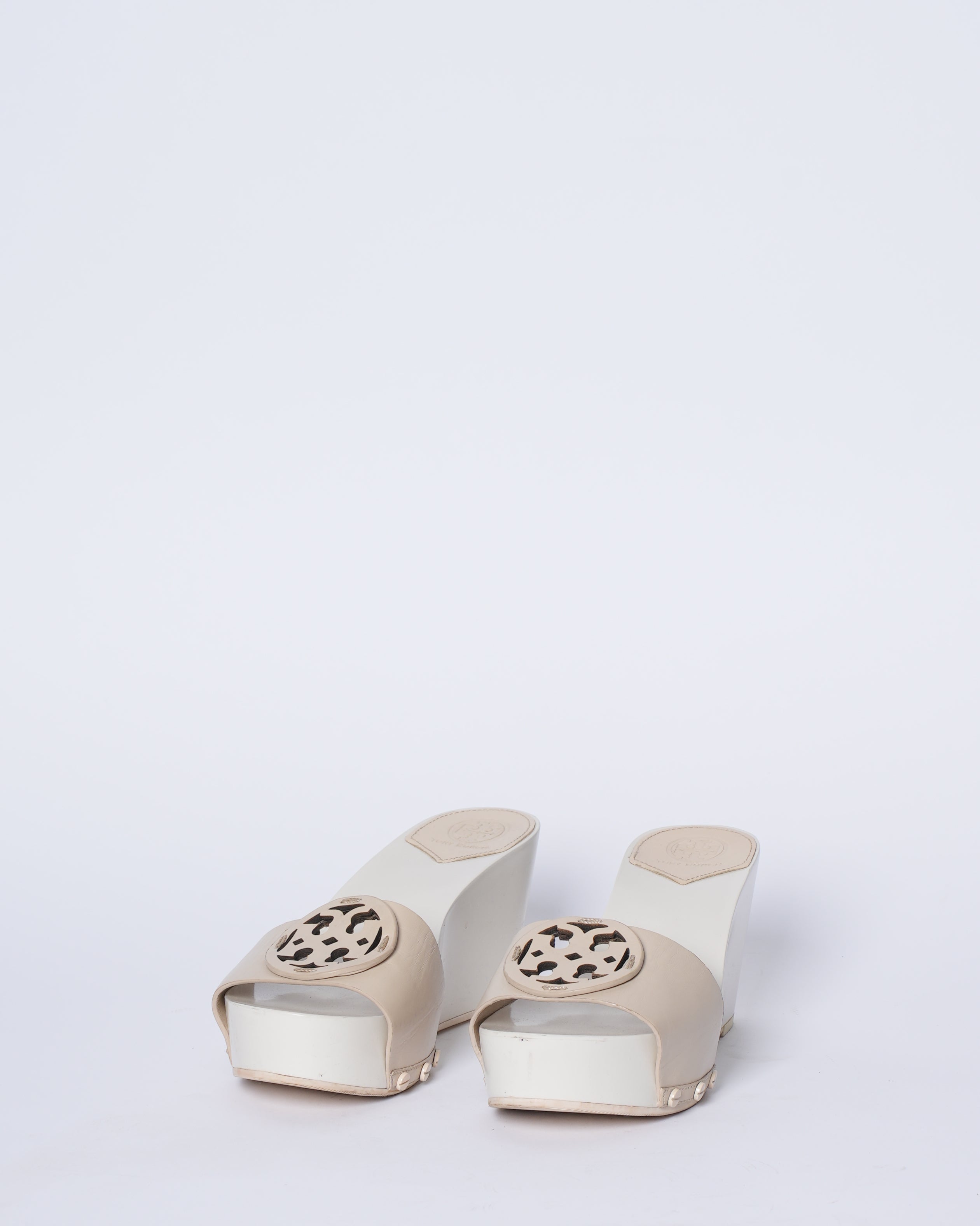 Tory Burch white Heels