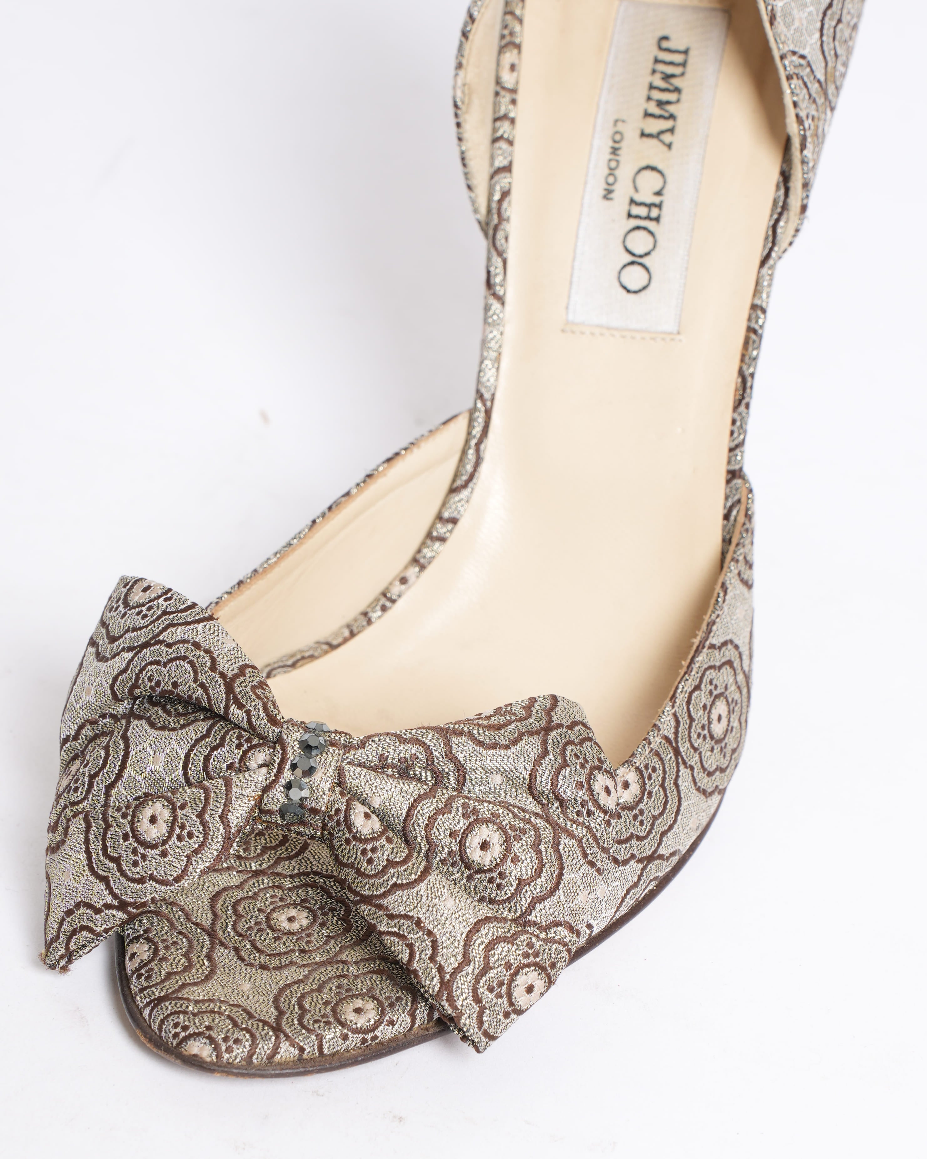 Jimmy Choo Brocade Floral Heels