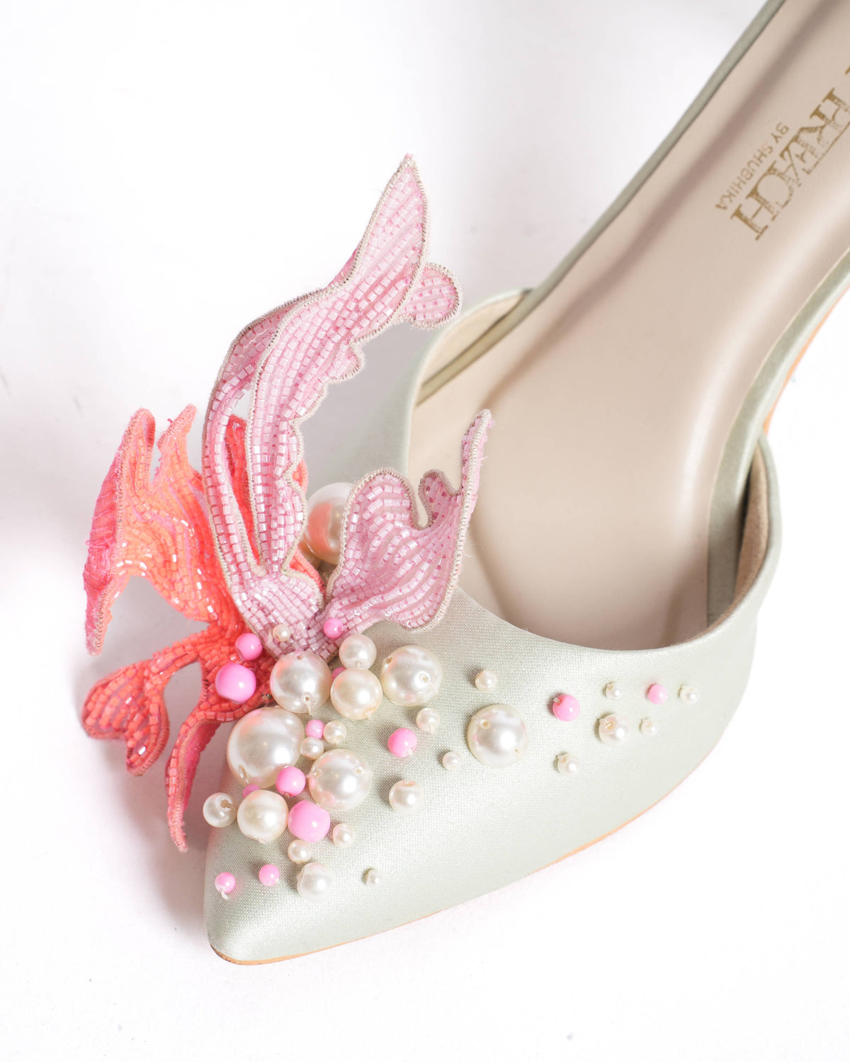 Papa don’t preach 
Embellished Stilettos Heeled Shoes