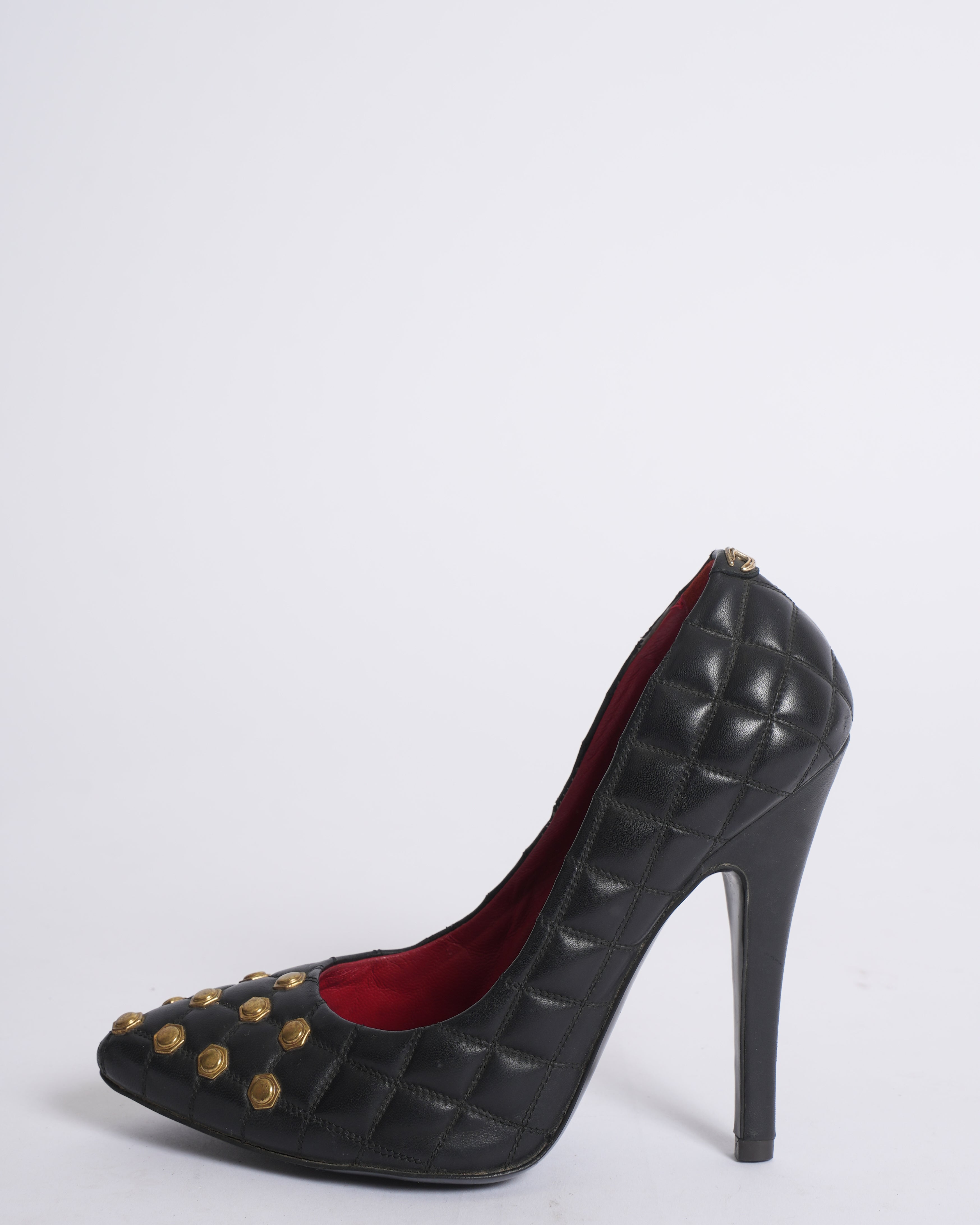 Just Cavalli Quilted Heels In Pointy Toe Shape