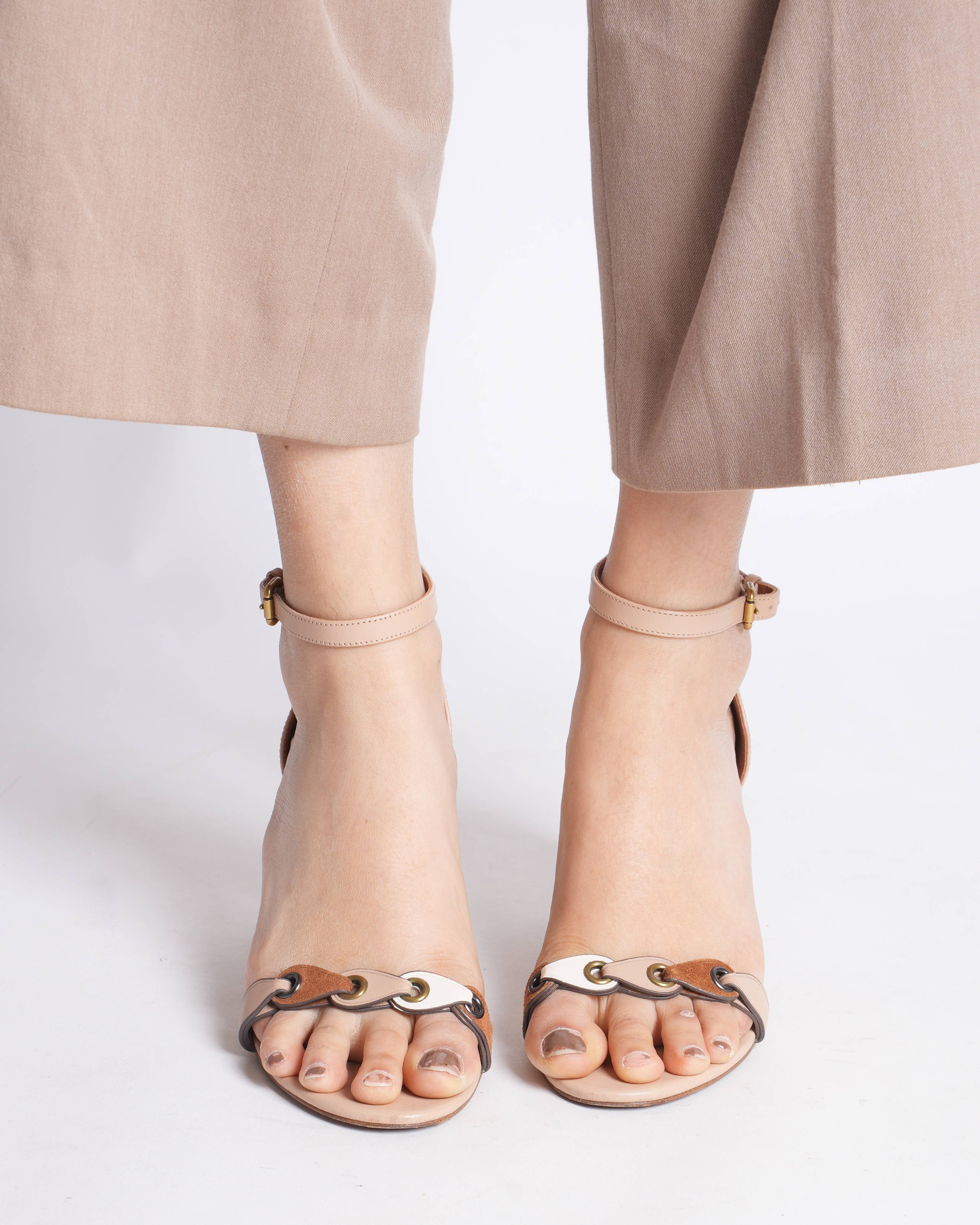 Coach 
Heel Sandal With Coach Link