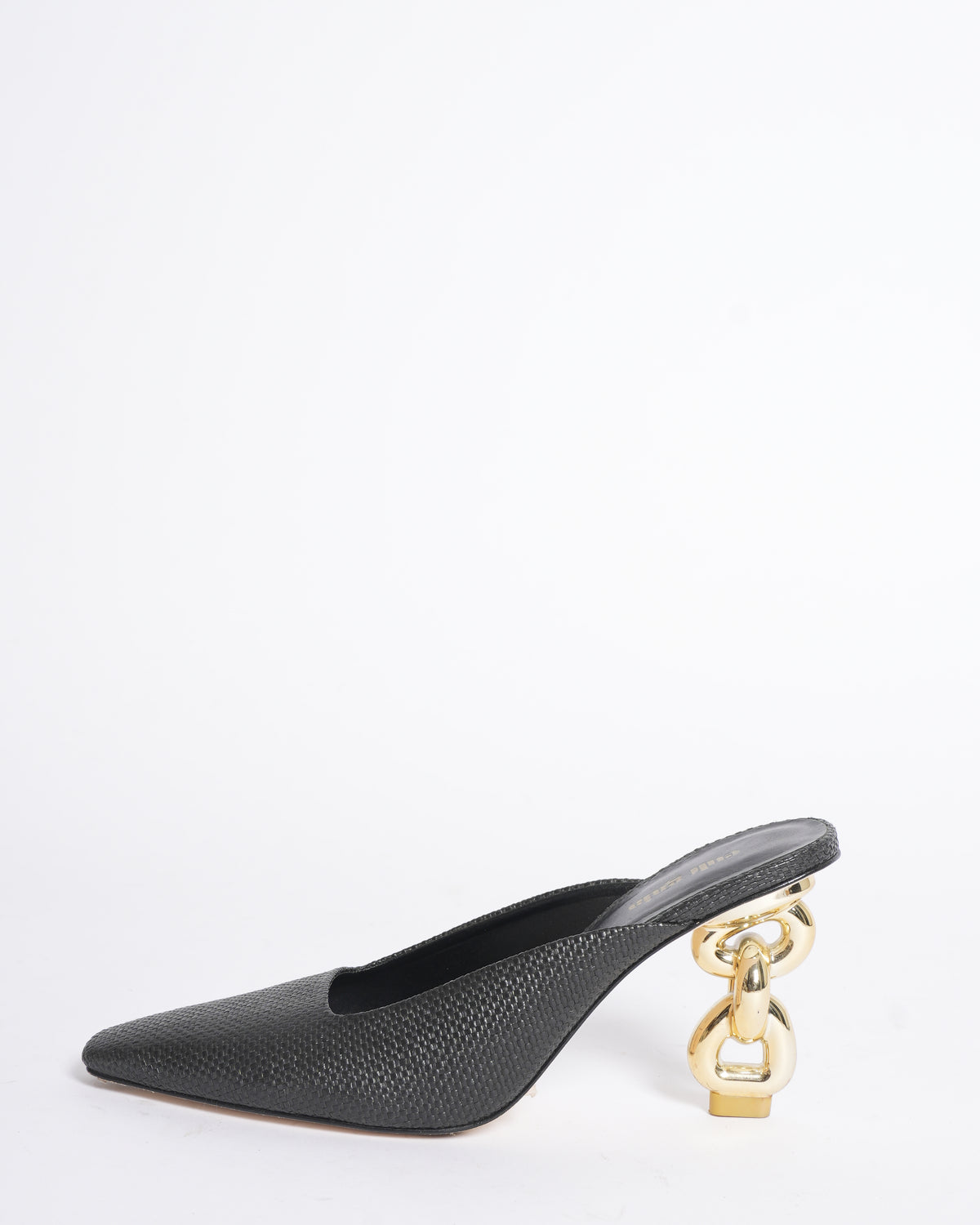 Cult gaia harlow metallic mule heels