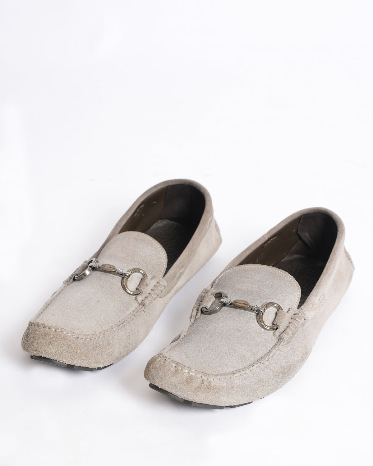 Dolce & Gabbana Driver Loafers in Grey