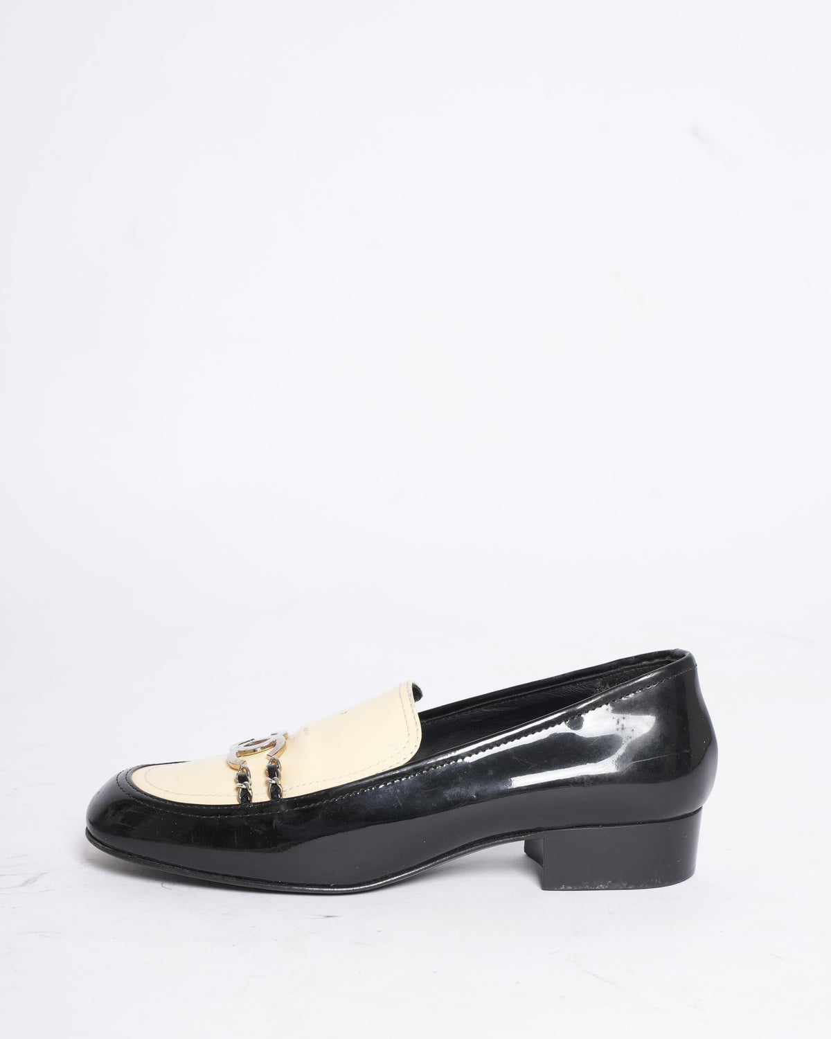 Chanel Women’s Loafers in Off White & Black