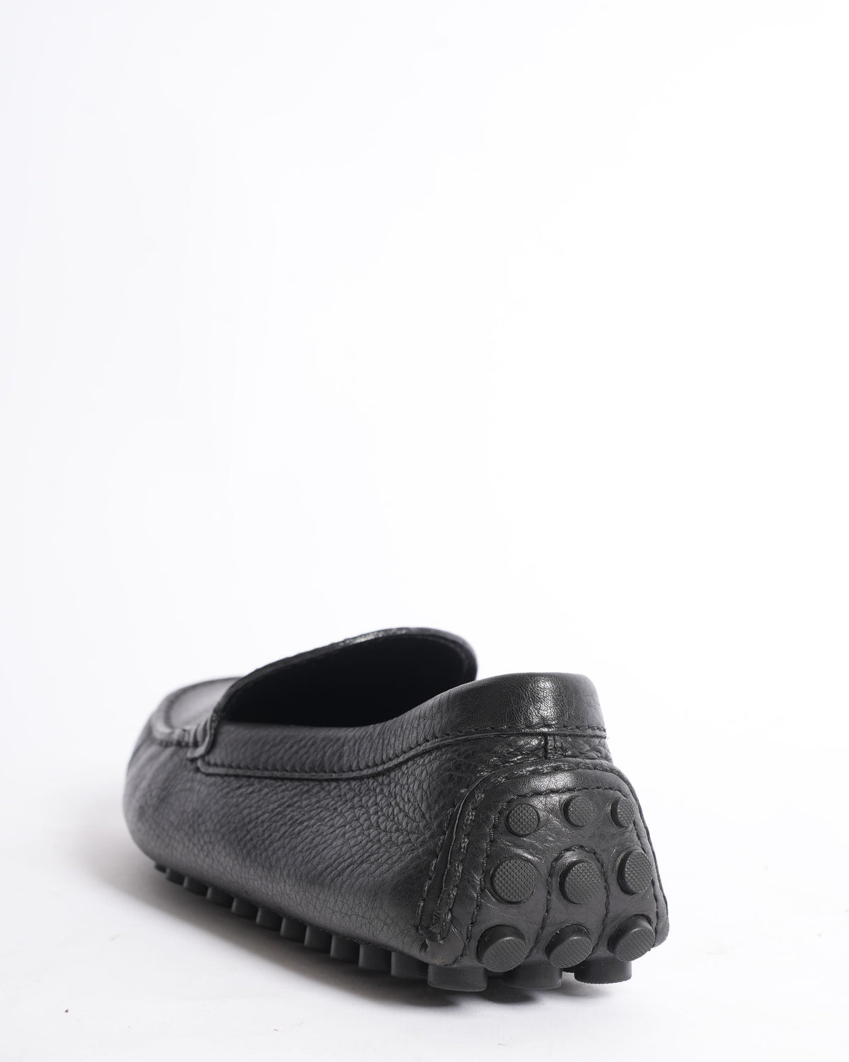 Louis Vuitton Black Leather Moccasins