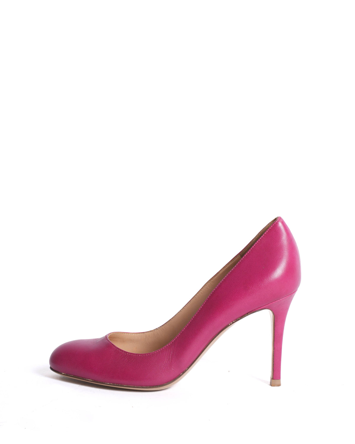 Gianvito Rossi Round Toe Pumps In Fuschia Pnk