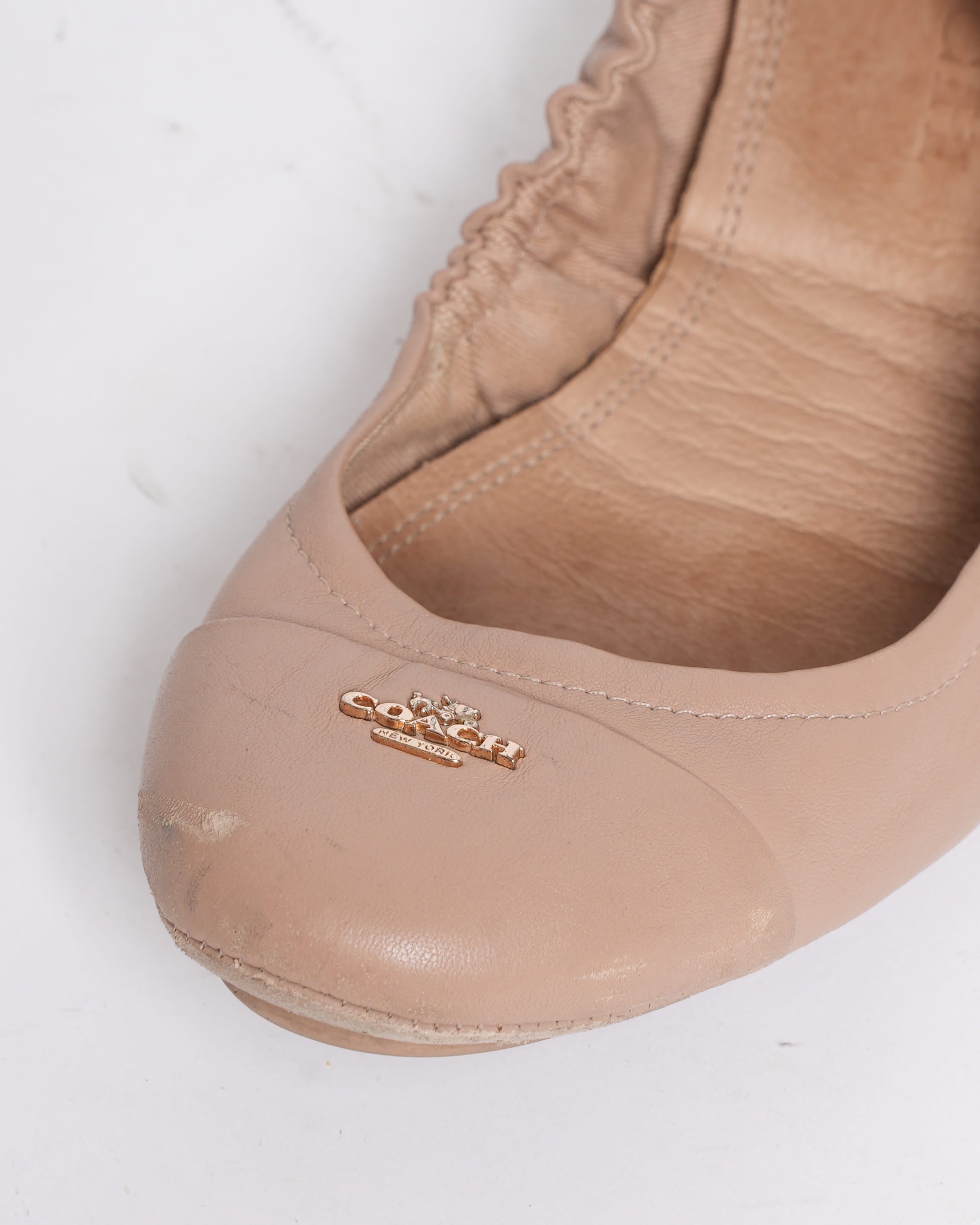 Coach nude ballet flats