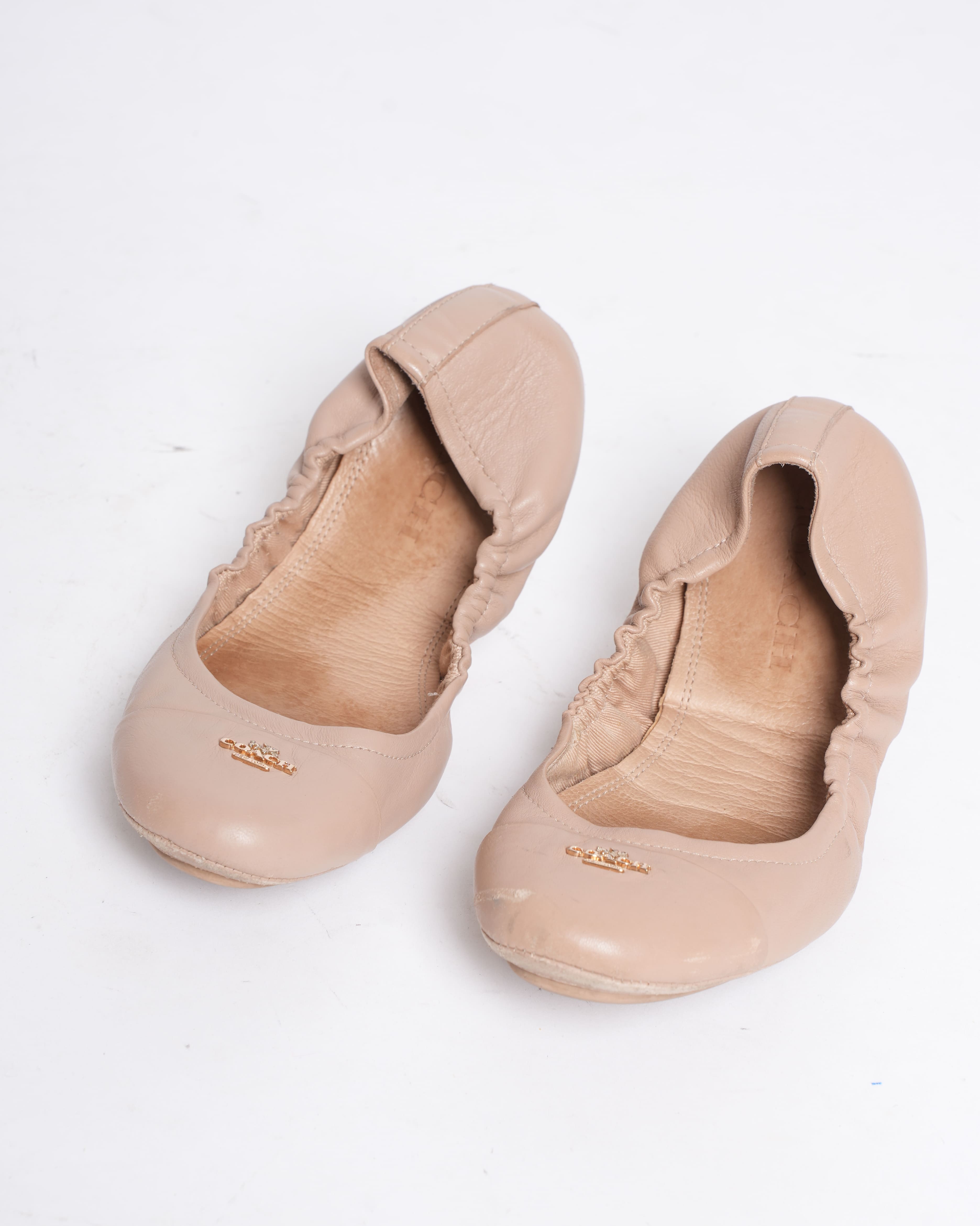 Coach nude ballet flats