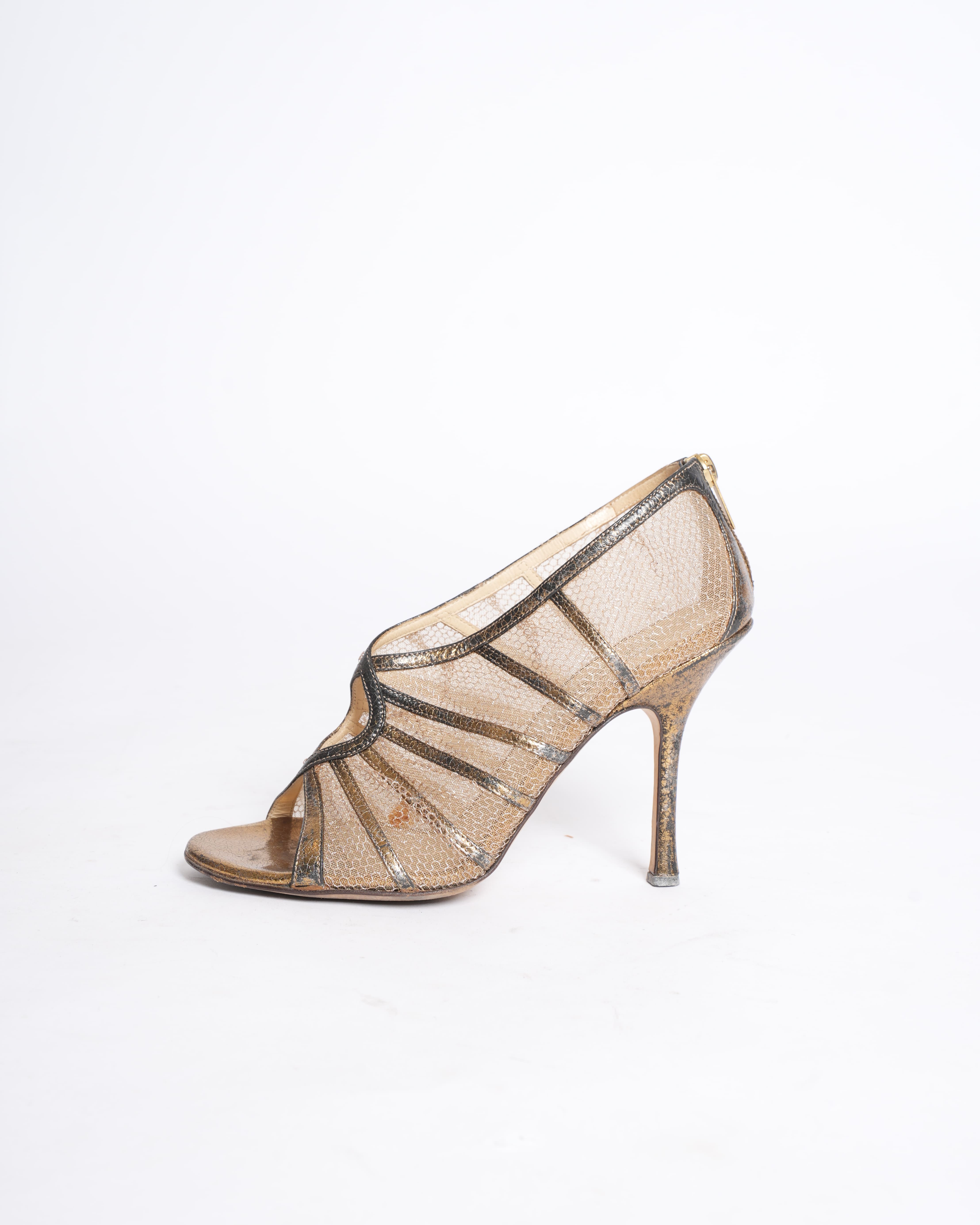 Jimmy Choo Sheer Net Heels