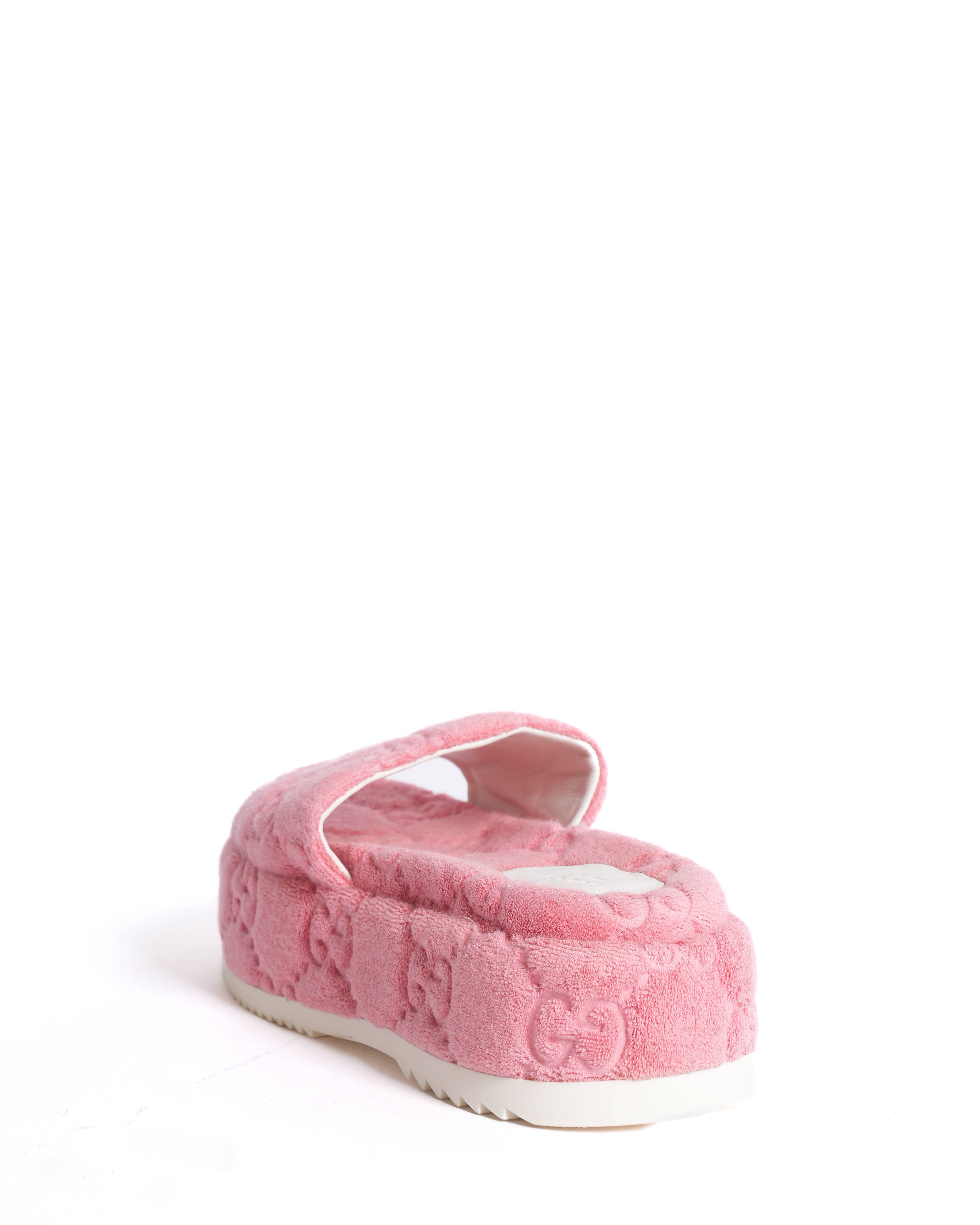 New Gucci GG Sponge Slide Platforms