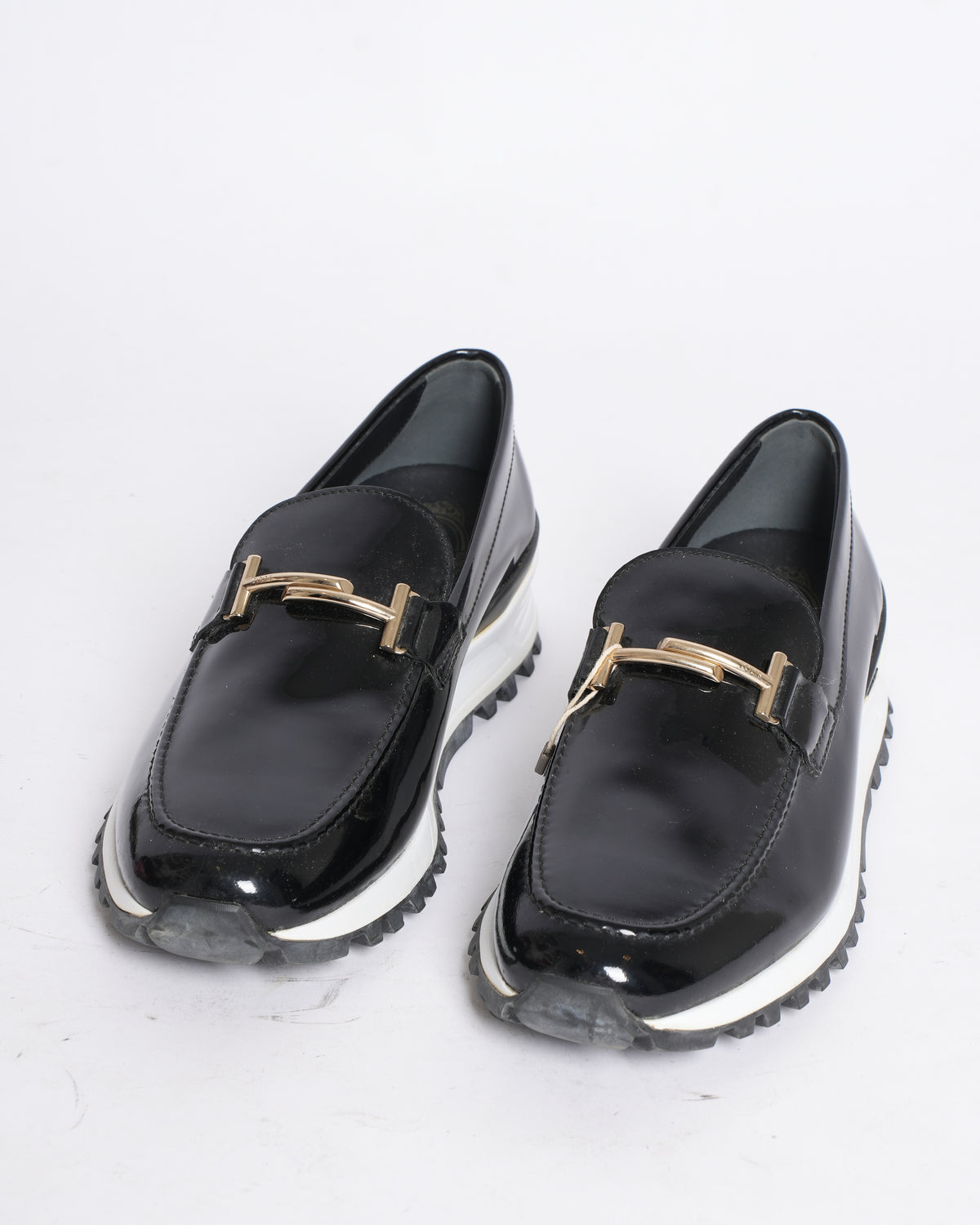 Tod's Men's Patent Leather Double T Loafers