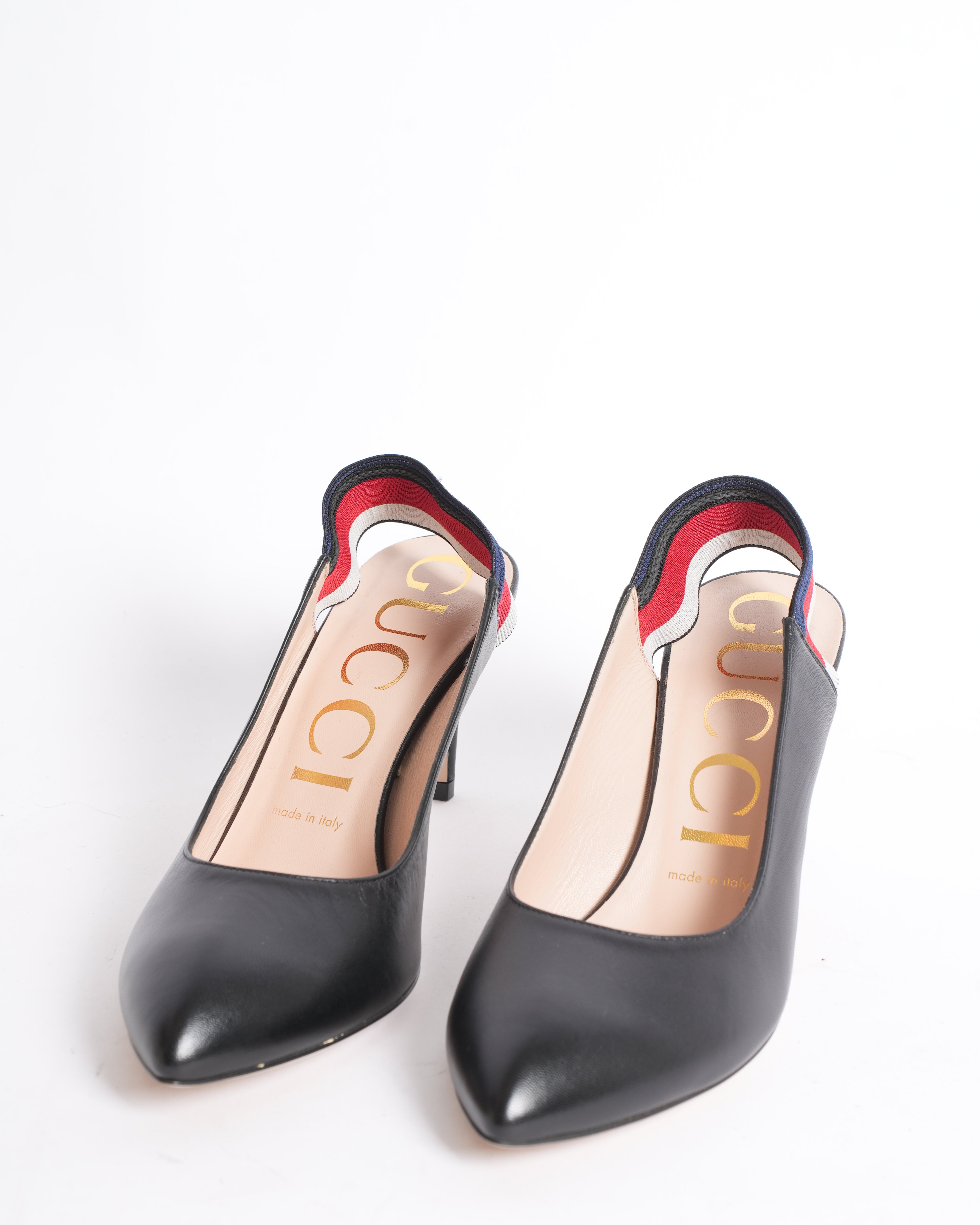 Gucci Pointy Toe Heels In Black