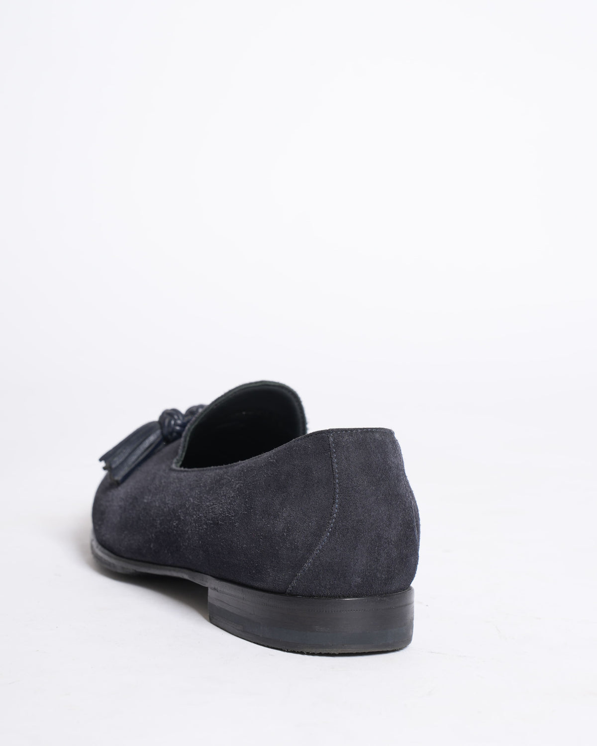 Burberry Monogram Motif Velvet and Leather Loafers