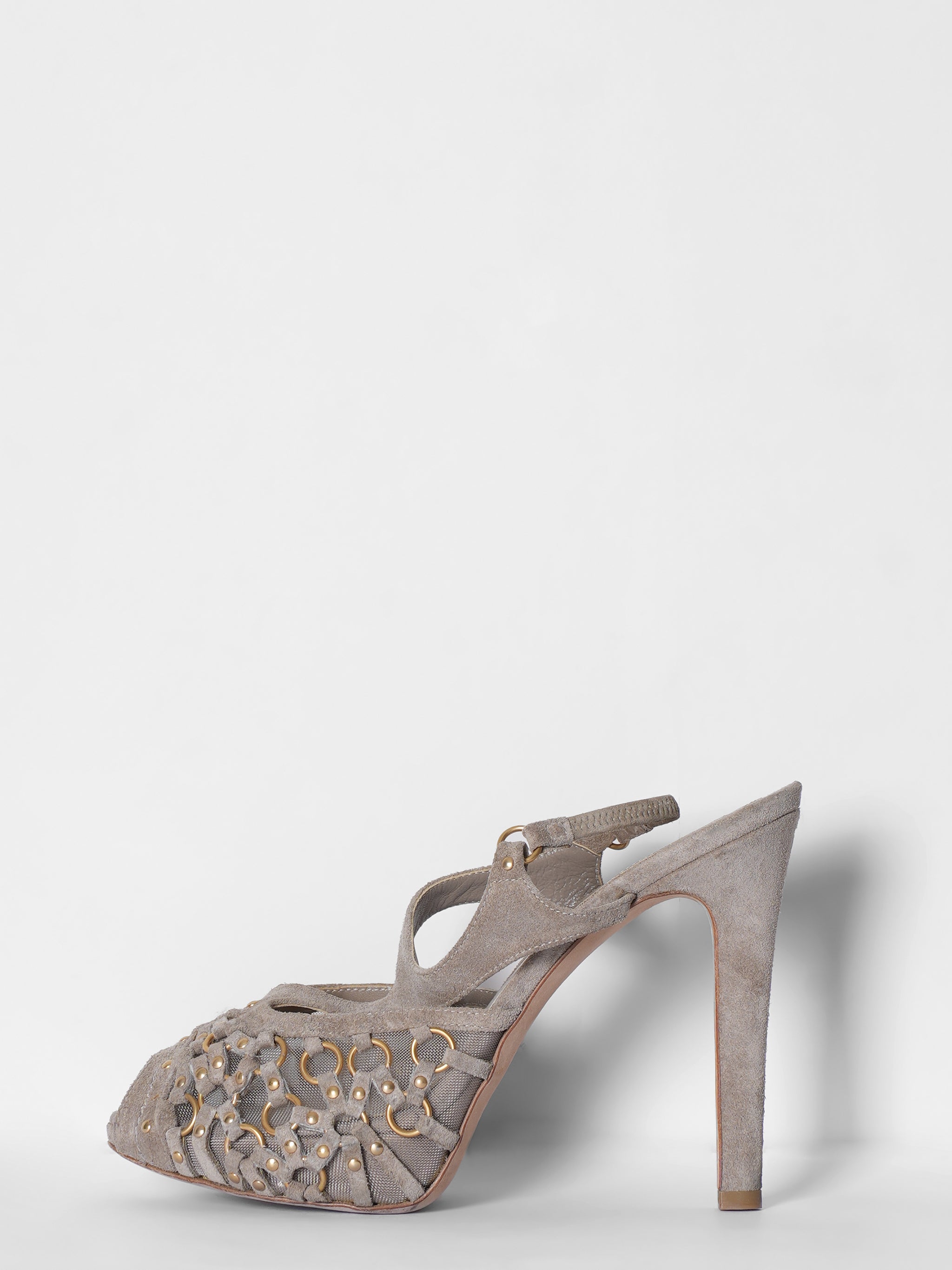 Dior Grey Suede Heels