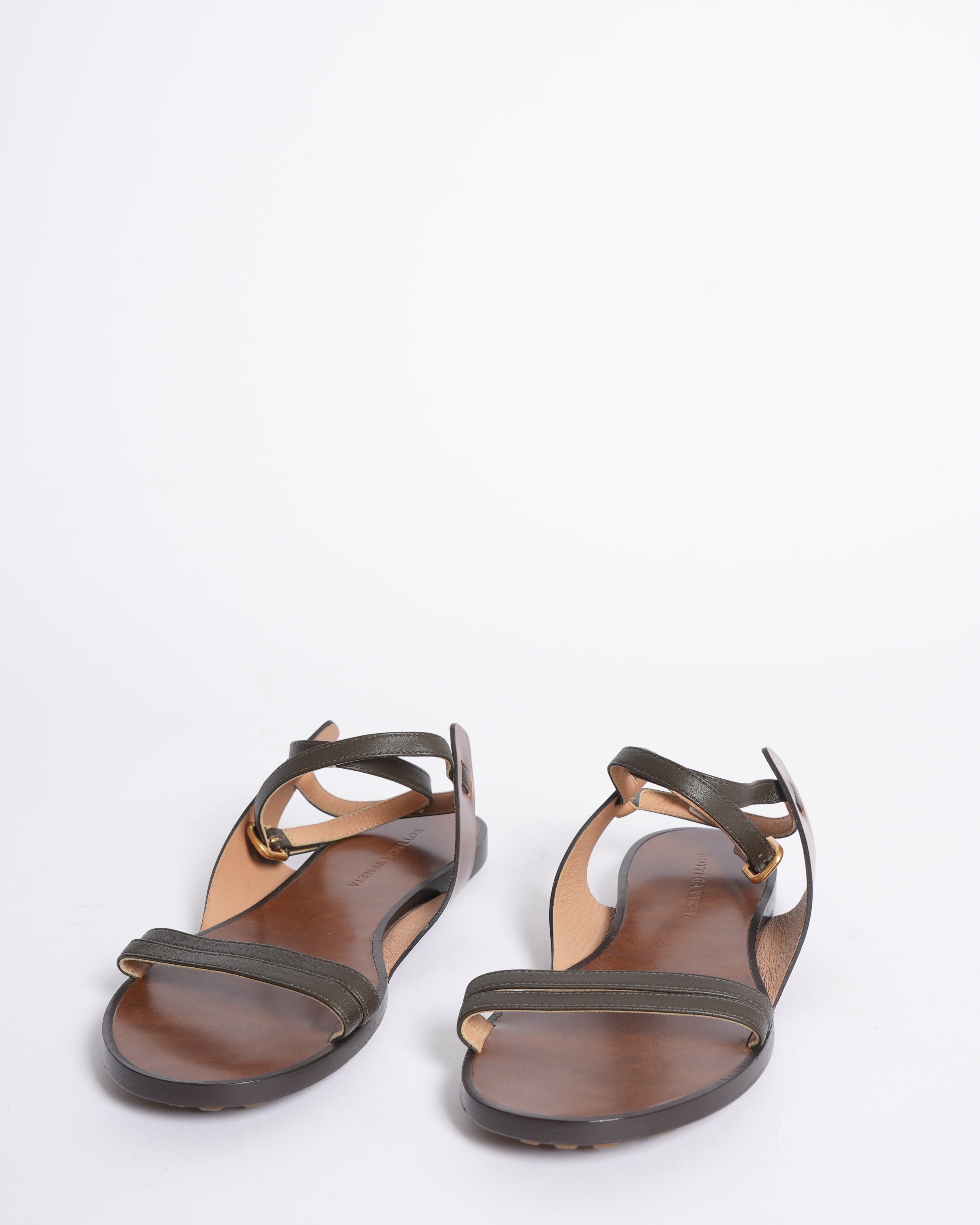 New bottega brown flats